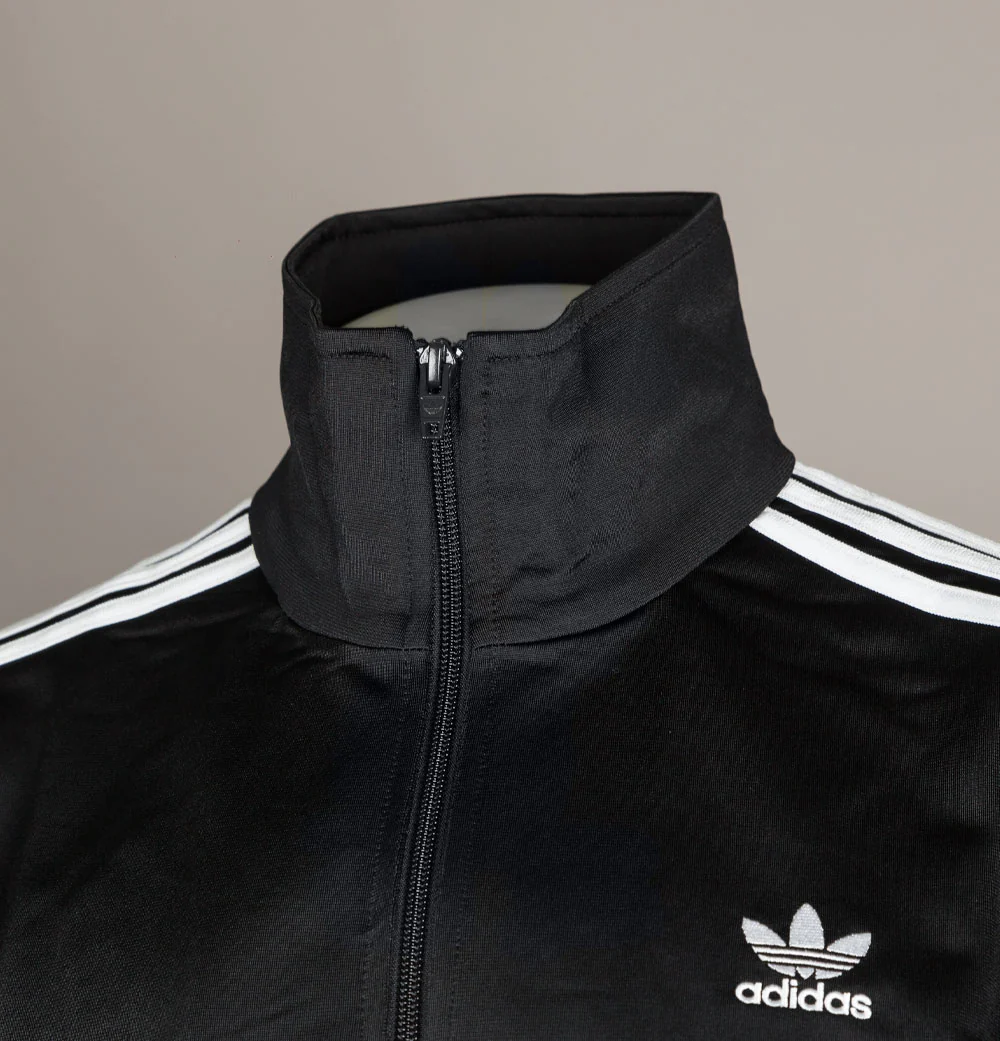 Adidas Firebird Tracksuit Top Black/White - Image 3