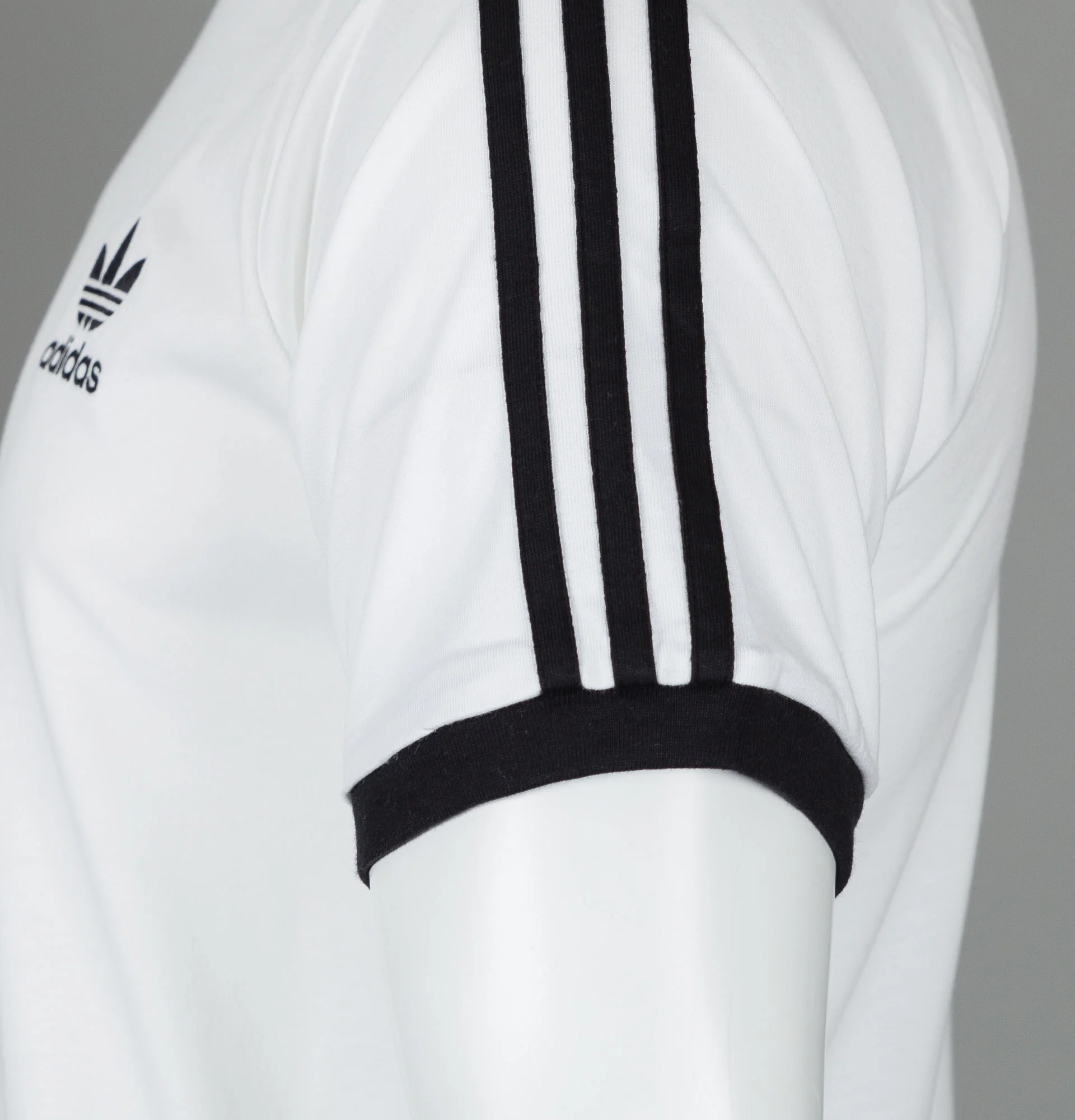 Adidas 3-Stripes T-Shirt White/Black - Image 4
