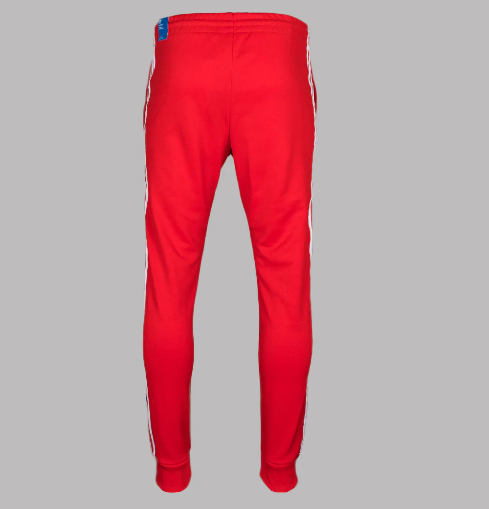 Adidas Primeblue Superstar Track Pants Red/White - Image 3