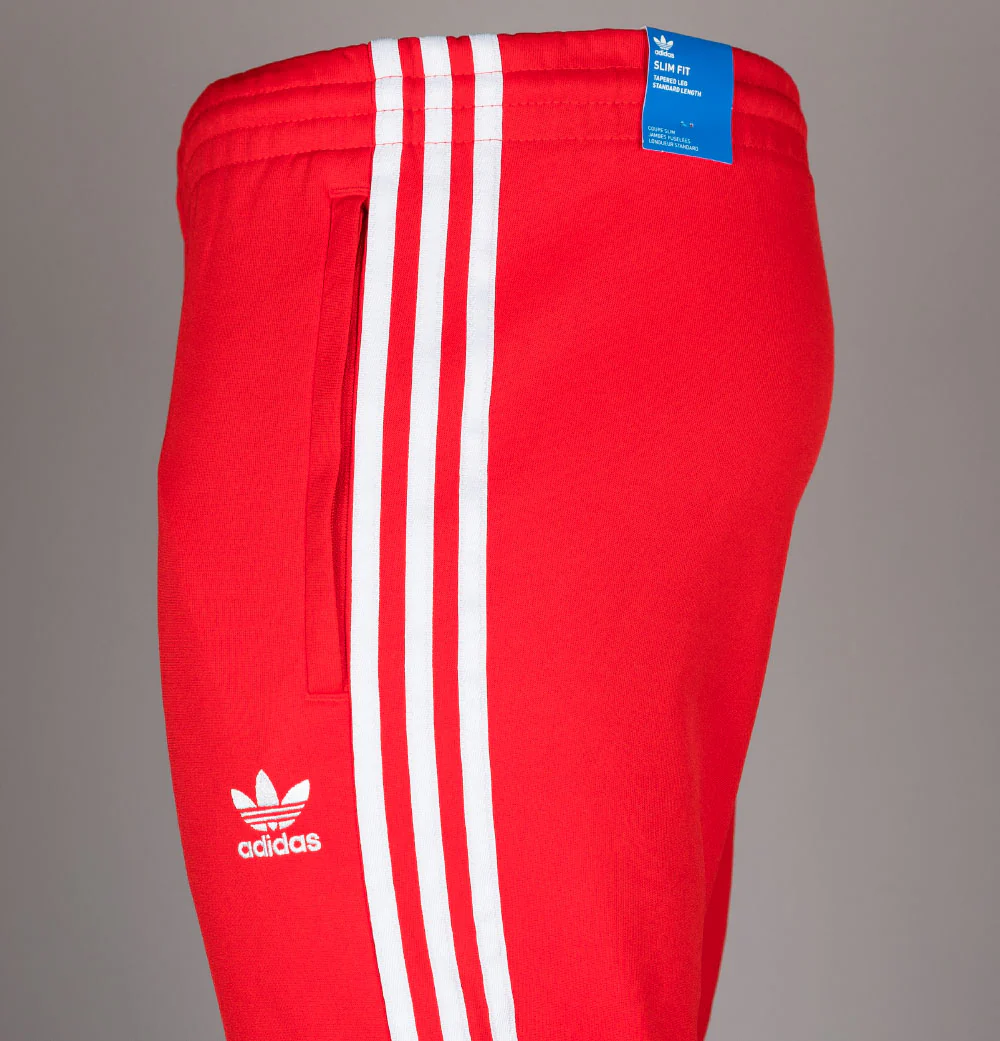 Adidas Primeblue Superstar Track Pants Red/White - Image 4