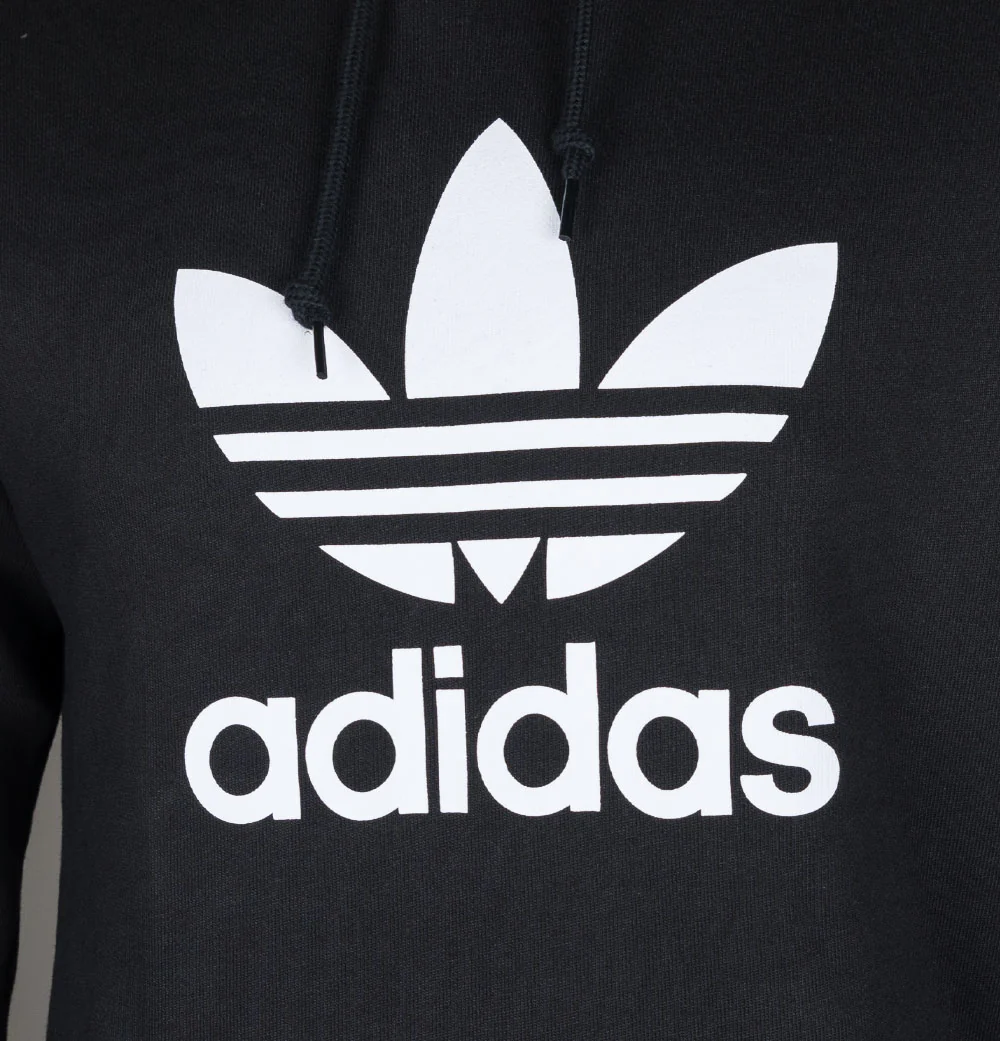 Adidas Trefoil Hoodie Black/White - Image 3