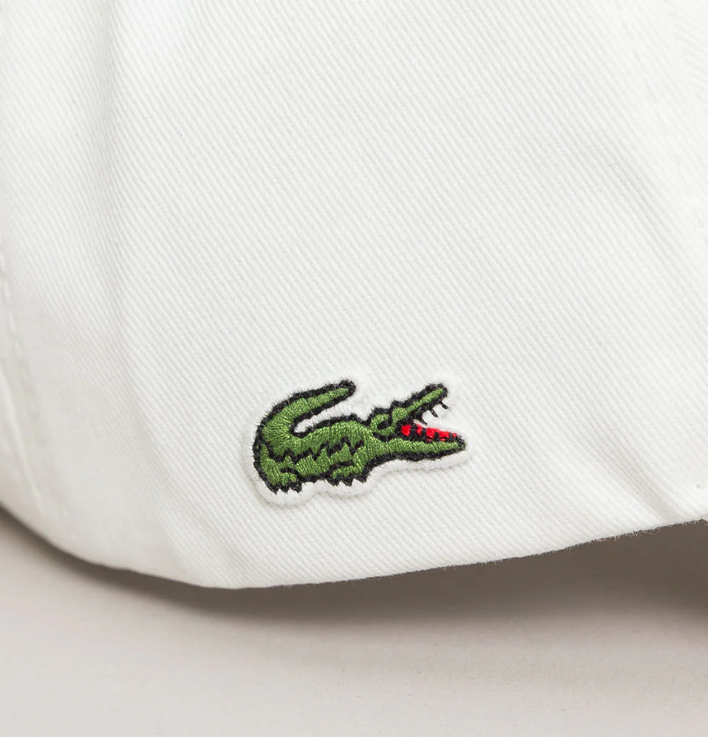 Lacoste Contrast Strap Cotton Cap White - Image 3