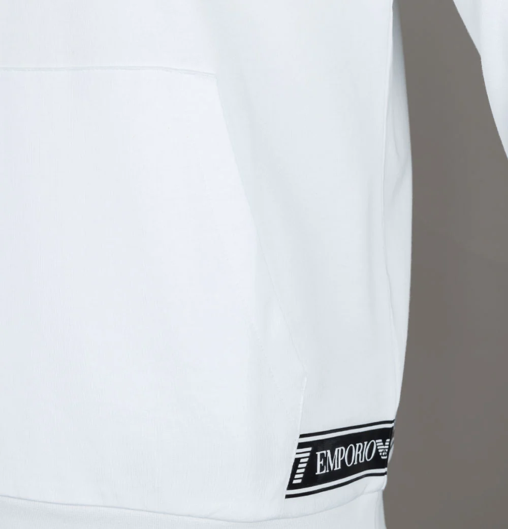 EA7 Pouch Pocket Taping Sweatshirt White - Image 6