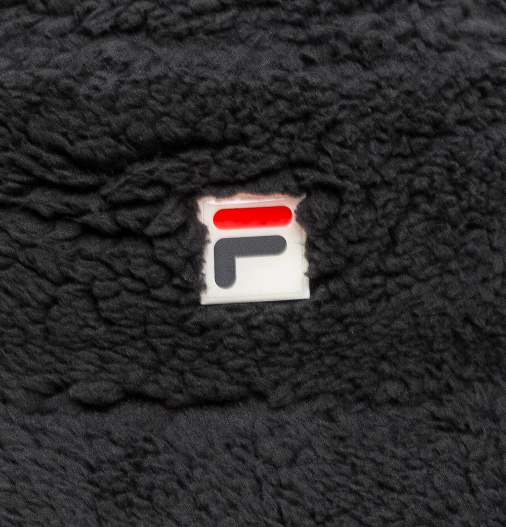 Fila Vintage Bray Sherpa Bucket Hat Black - Image 3
