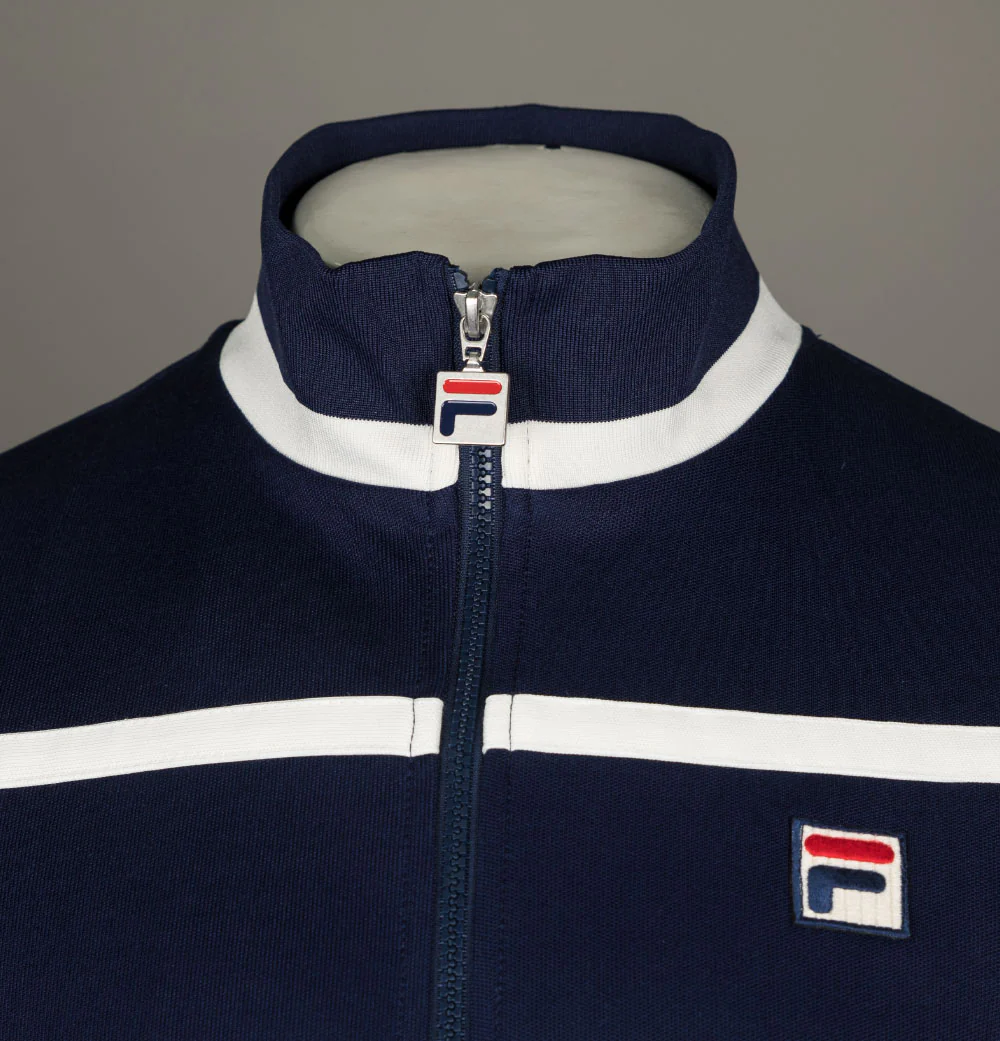 Fila Vintage Nate Tracksuit Top Navy/Egret - Image 3