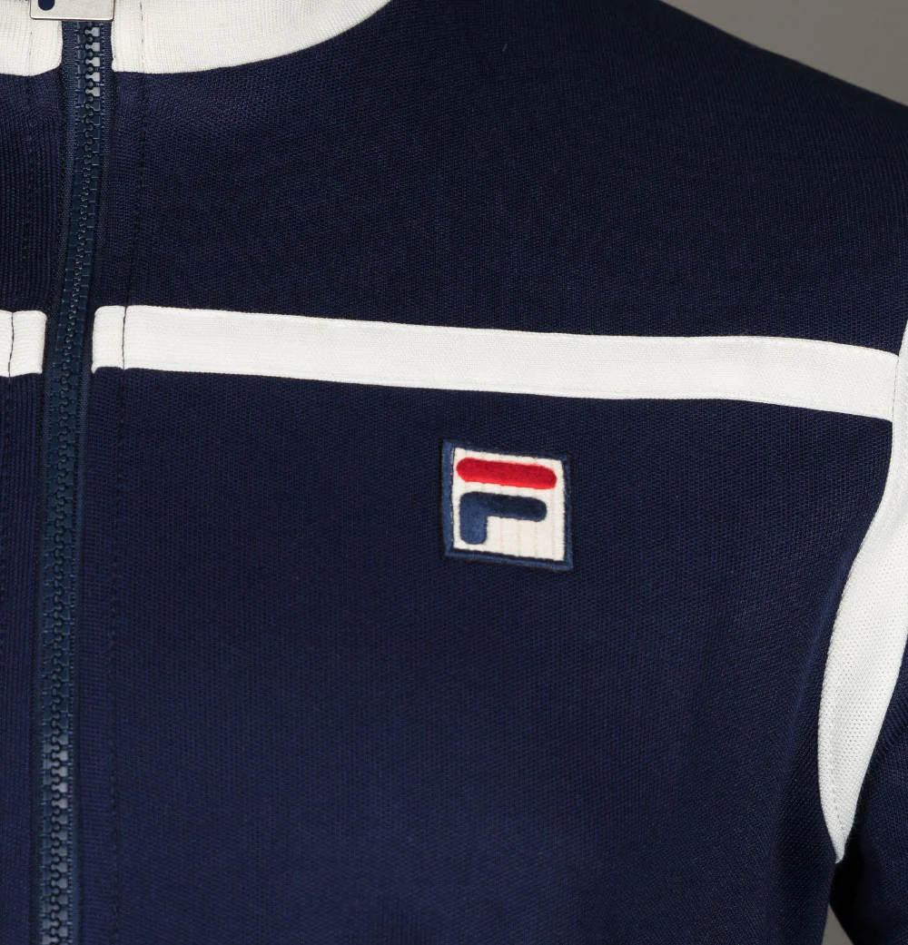 Fila Vintage Nate Tracksuit Top Navy/Egret - Image 4