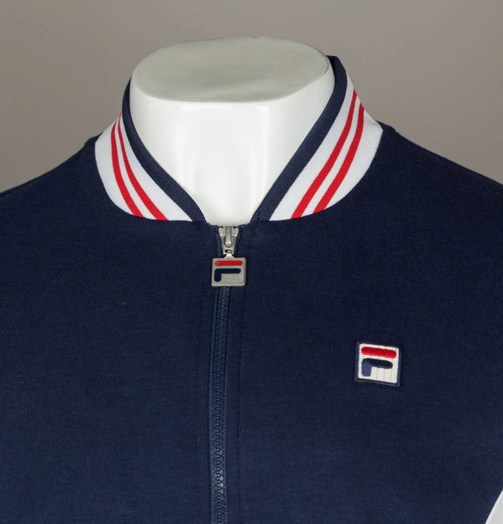 Fila Vintage Settanta Track Jacket Navy/White - Image 3