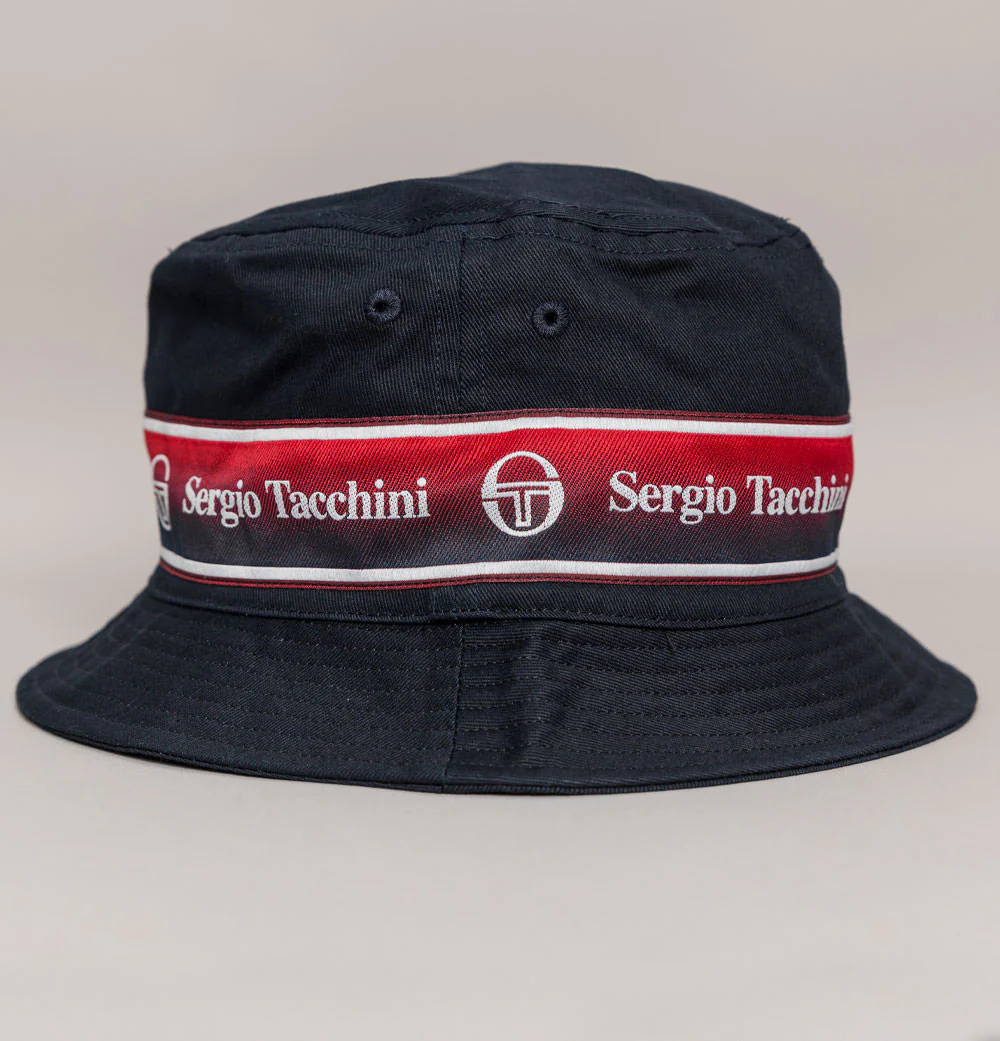 Sergio Tacchini Fivo Bucket Hat Navy Blue - Image 3