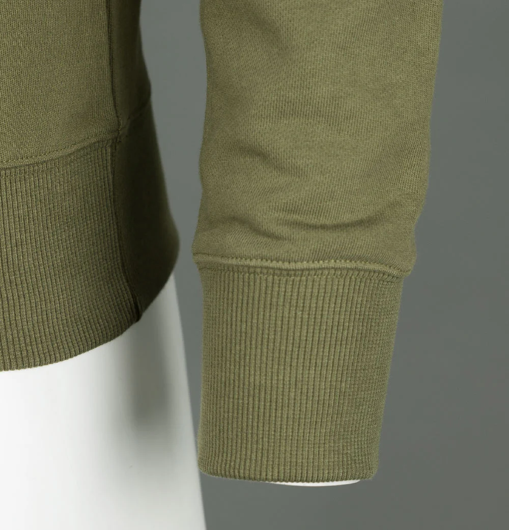 Fred Perry Embroidered Logo Sweatshirt Green - Image 4