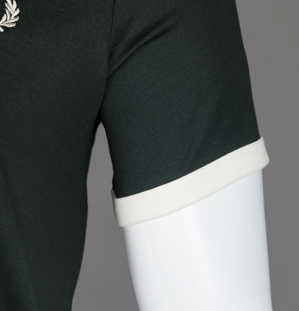 Fred Perry Ringer T-Shirt Night Green - Image 5