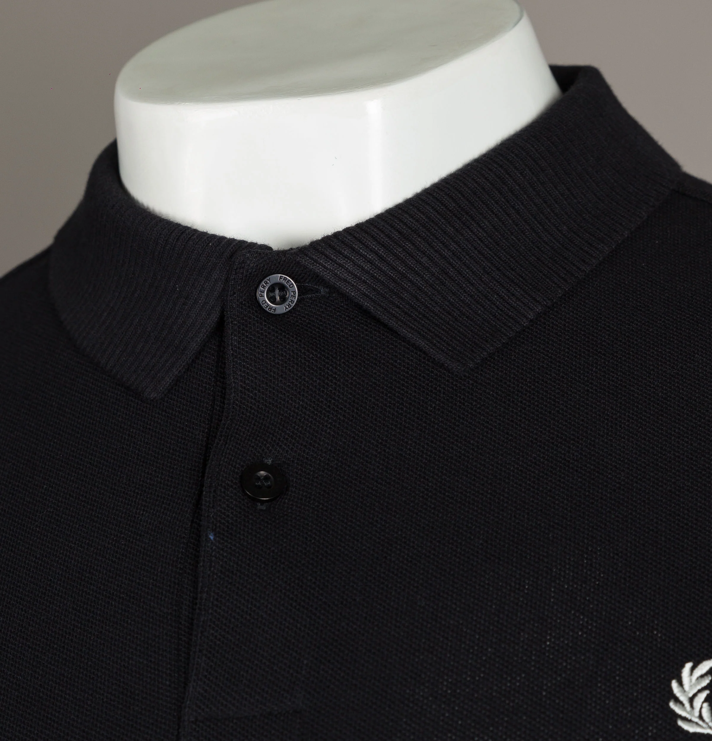 Fred Perry Taped Side Polo Shirt Black - Image 5