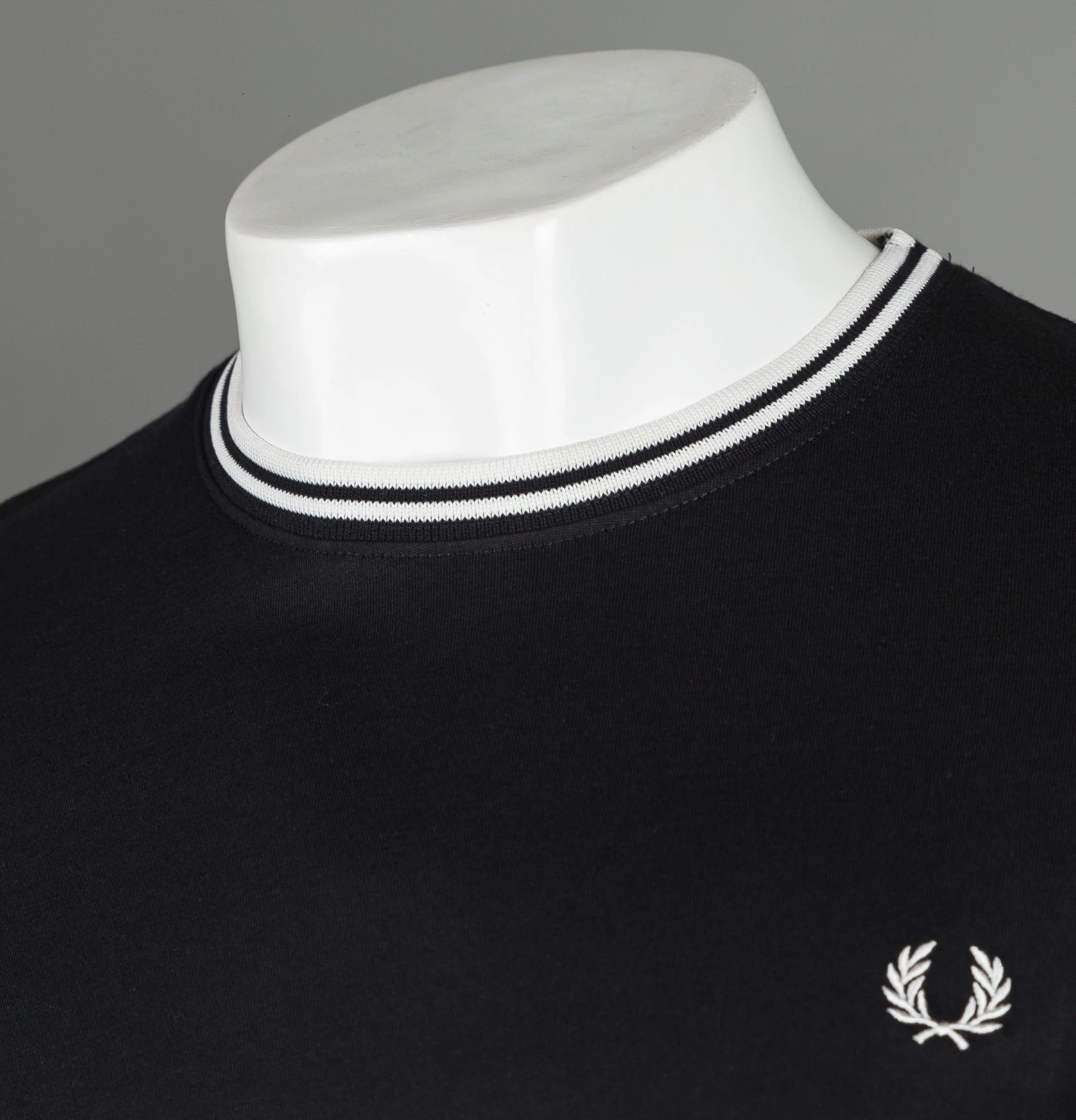 Fred Perry Twin Tipped T-Shirt Black - Image 3