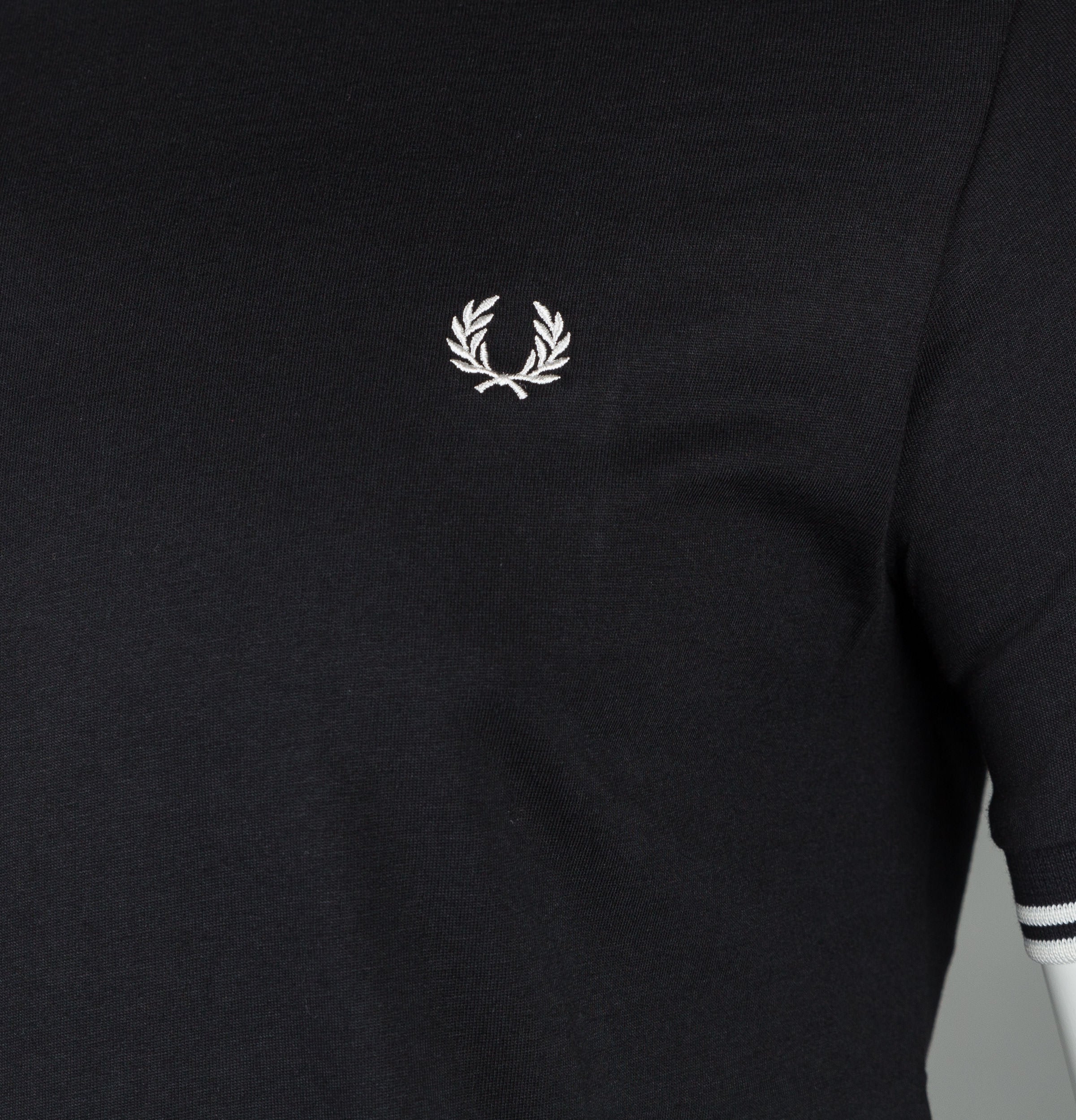 Fred Perry Twin Tipped T-Shirt Black - Image 4
