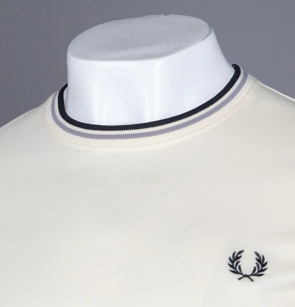 Fred Perry Twin Tipped T-Shirt Ice Cream - Image 4