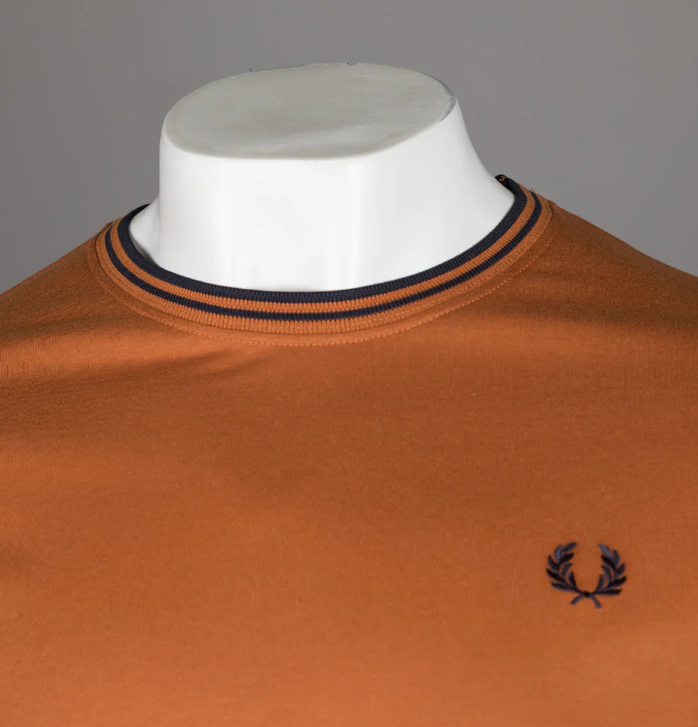 Fred Perry Twin Tipped T-Shirt Nut Flake - Image 3