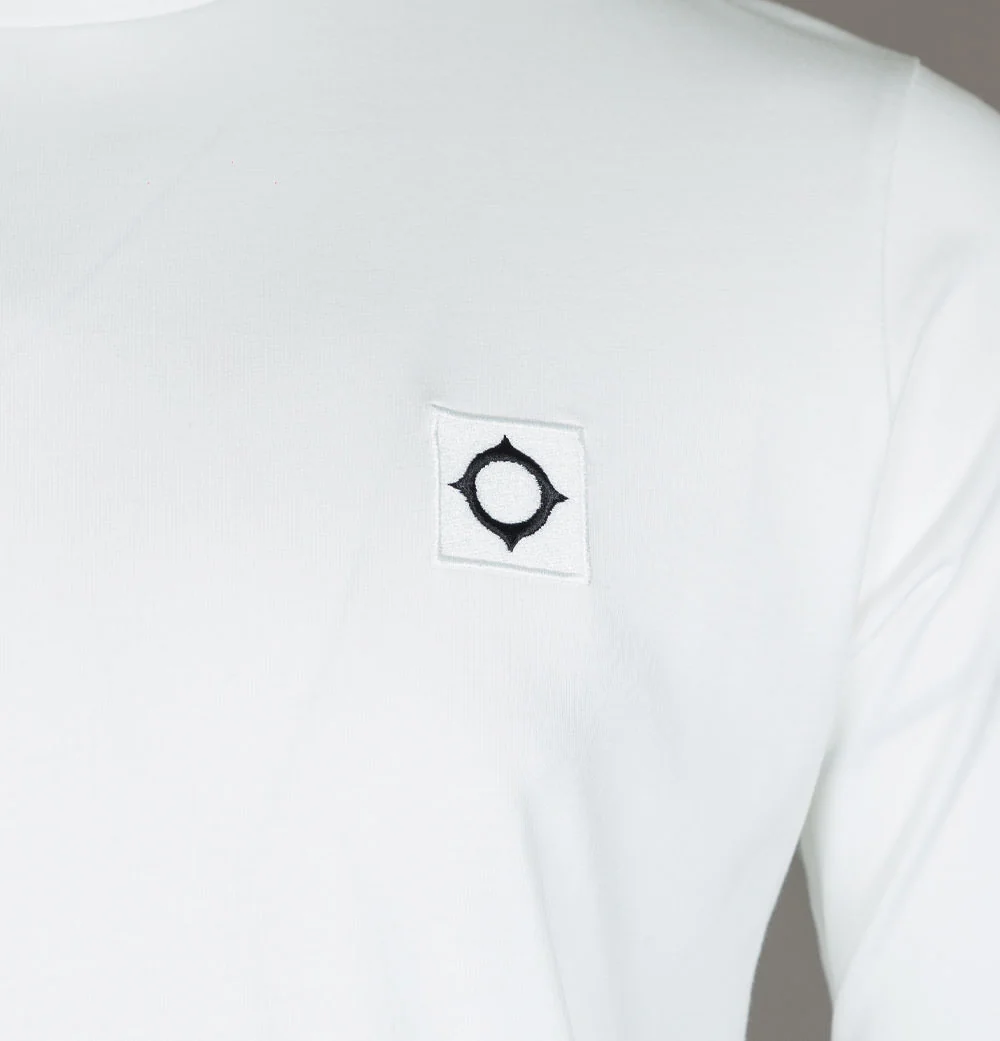 Ma.Strum L/S Icon T-Shirt Optic White - Image 3