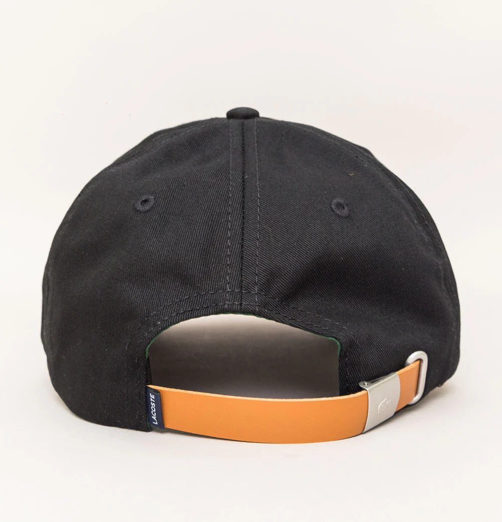 Lacoste Contrast Strap Large Croc Cap Black - Image 4