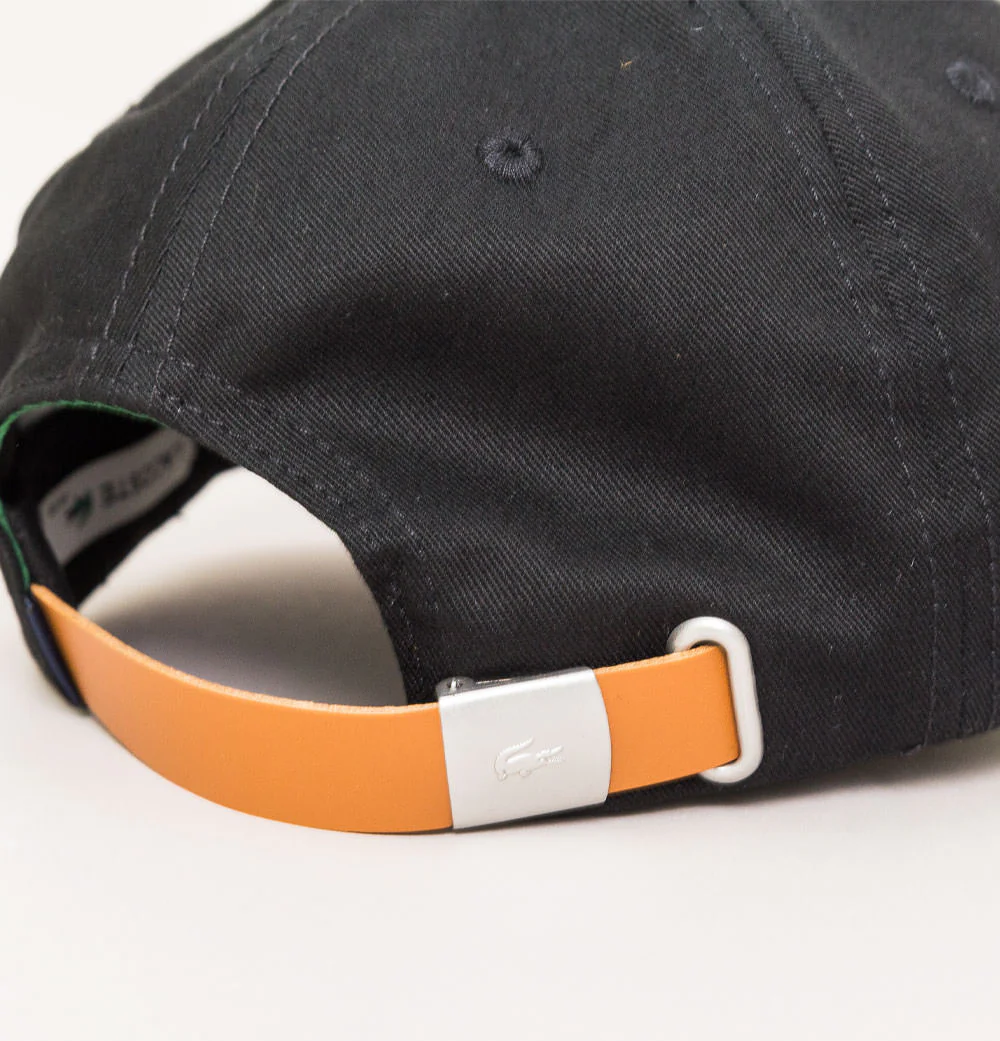 Lacoste Contrast Strap Large Croc Cap Black - Image 5