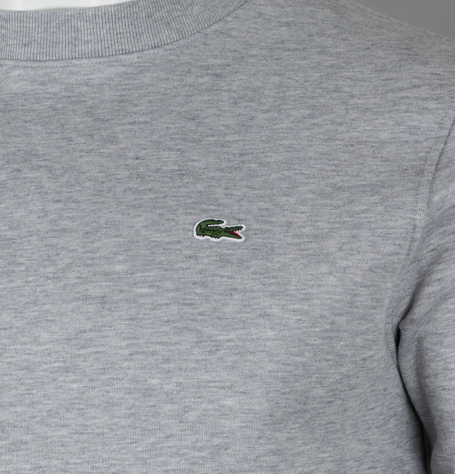 Lacoste Crew Neck Sweatshirt Light Grey - Image 3