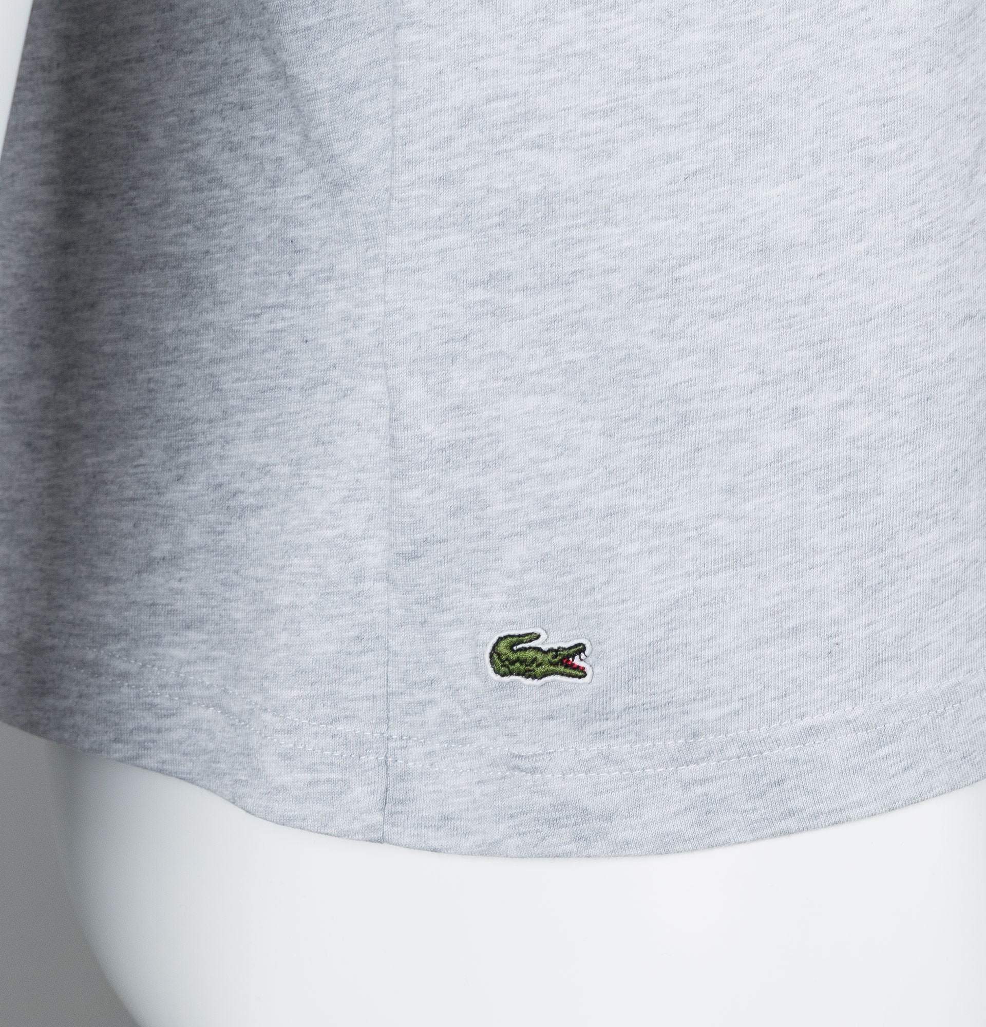 Lacoste Printed Logo T-Shirt Light Grey - Image 4