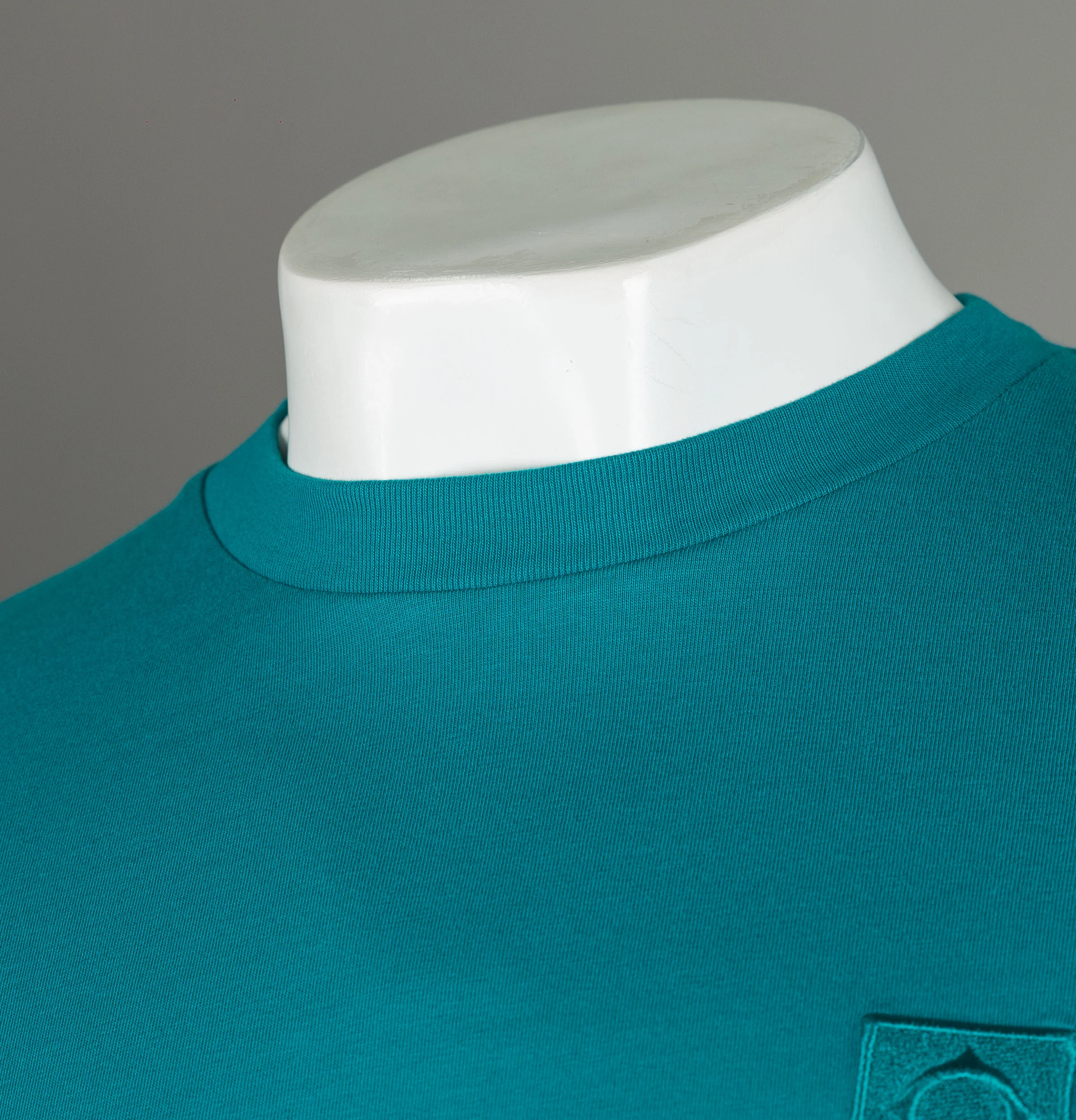 Ma.Strum Embroidered Compass Logo Icon T-Shirt Enamel Blue - Image 4