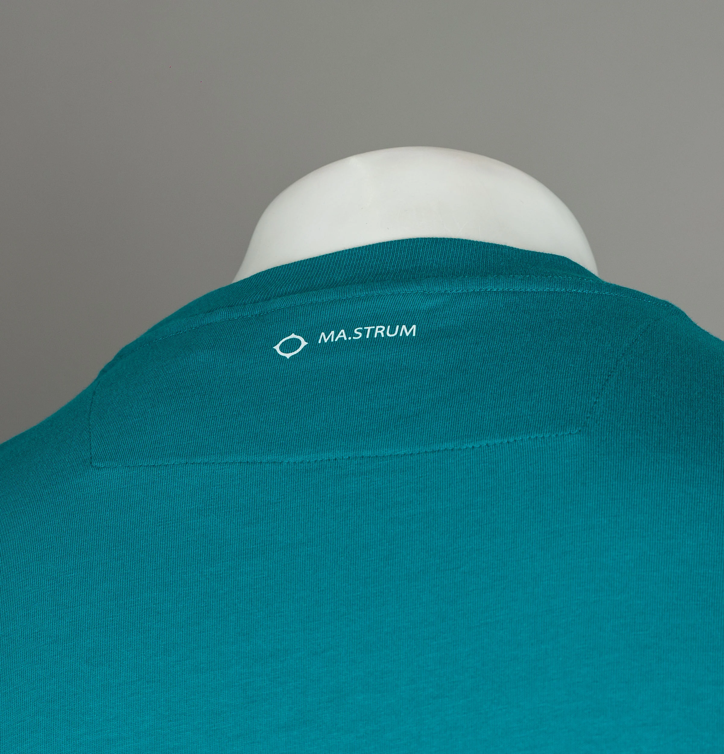 Ma.Strum Embroidered Compass Logo Icon T-Shirt Enamel Blue - Image 5