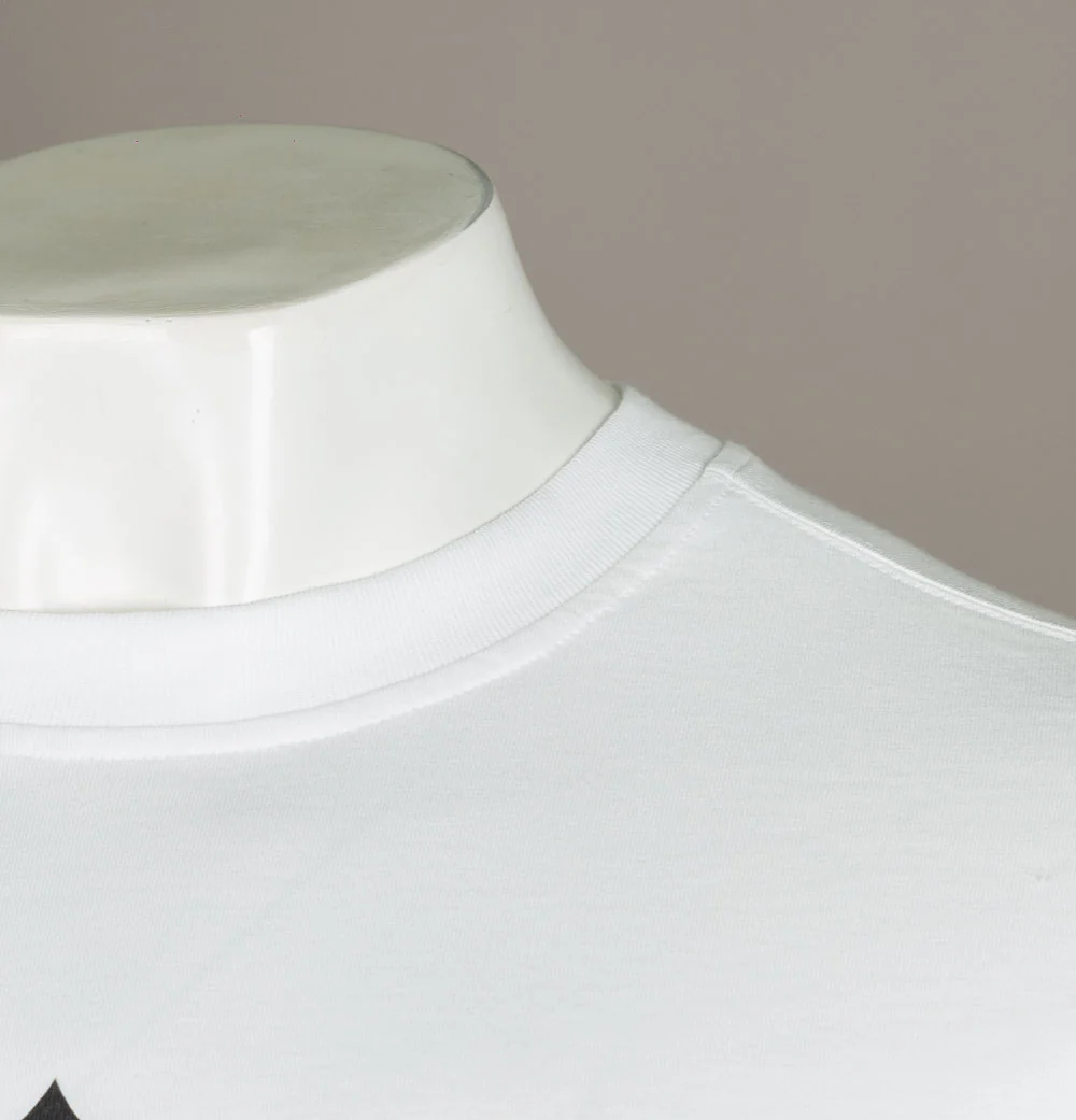 Ma.Strum LS Logo Print T-Shirt Optic White - Image 4