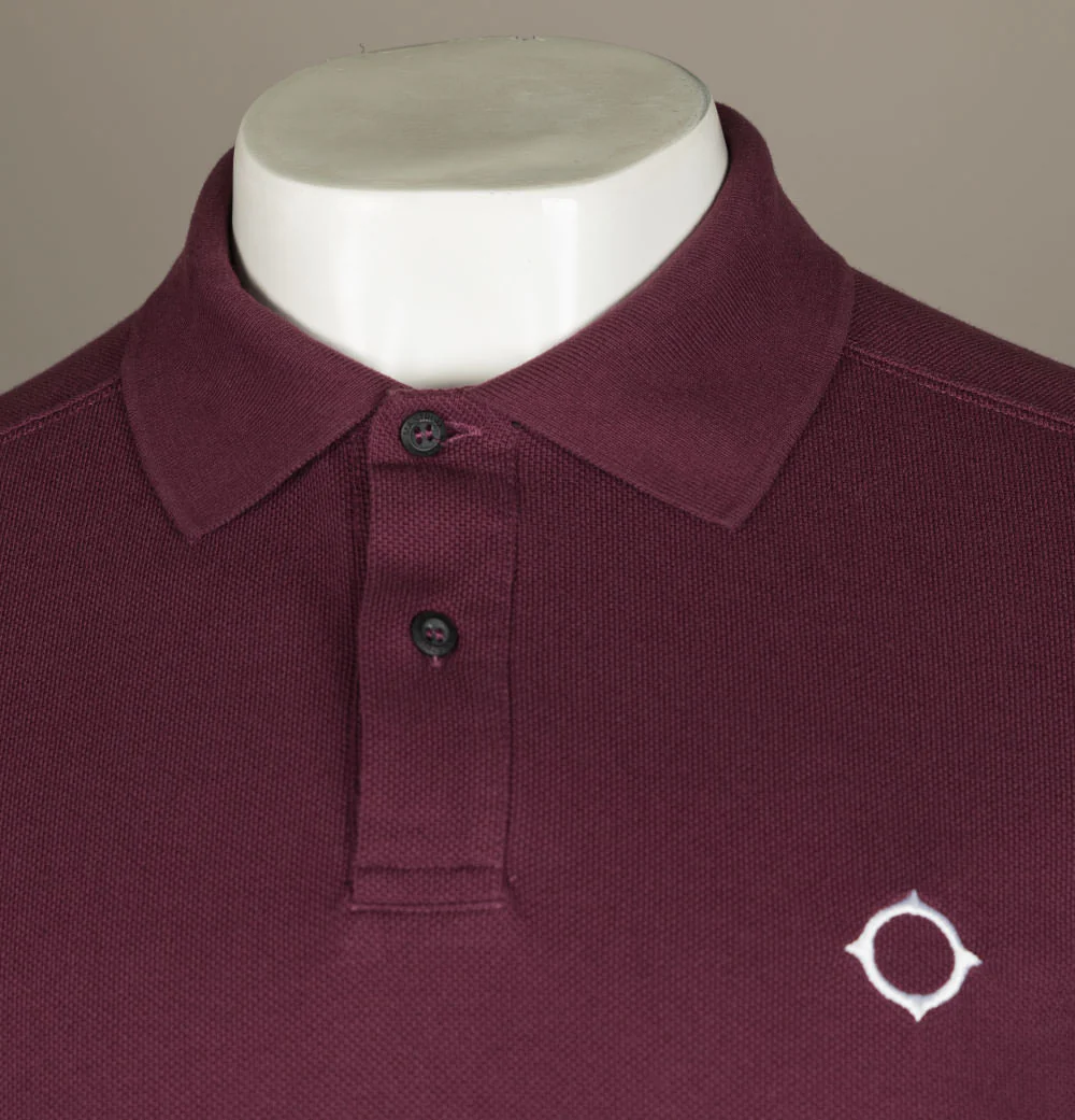 Ma.Strum LS Pique Polo Shirt Fig - Image 3