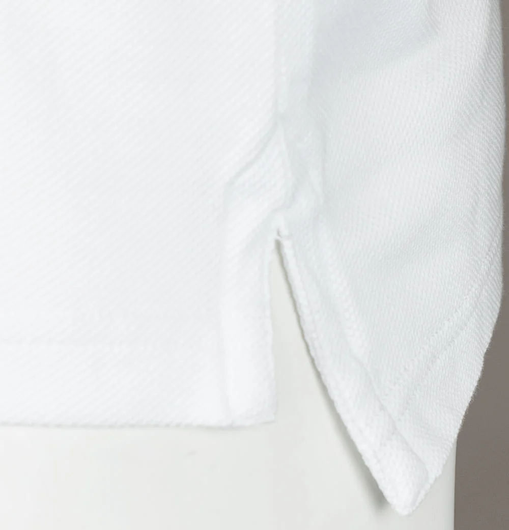Ma.Strum LS Pique Polo Shirt Optic White - Image 5