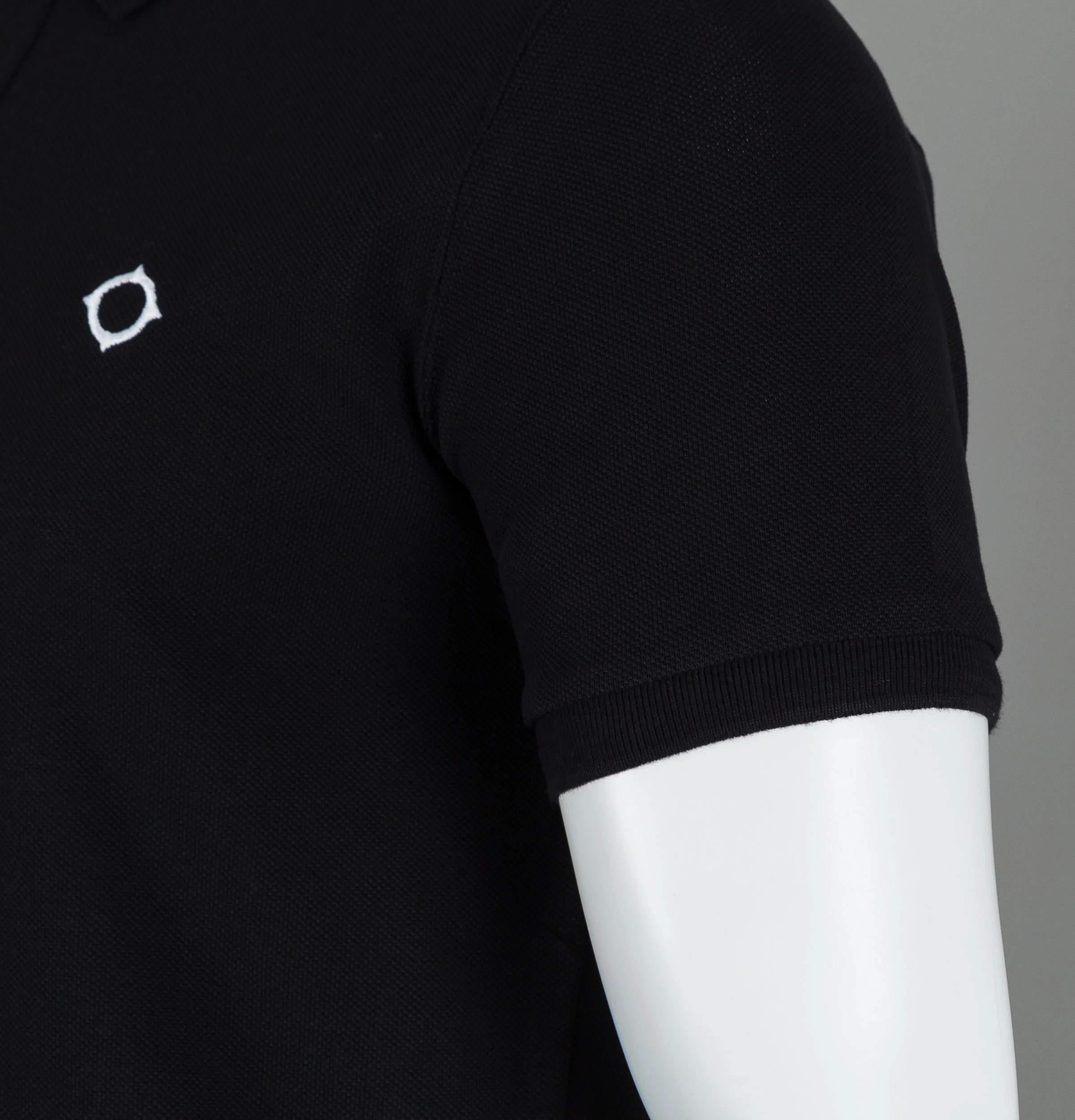 Ma.Strum Pique Icon Polo Shirt Jet Black - Image 4