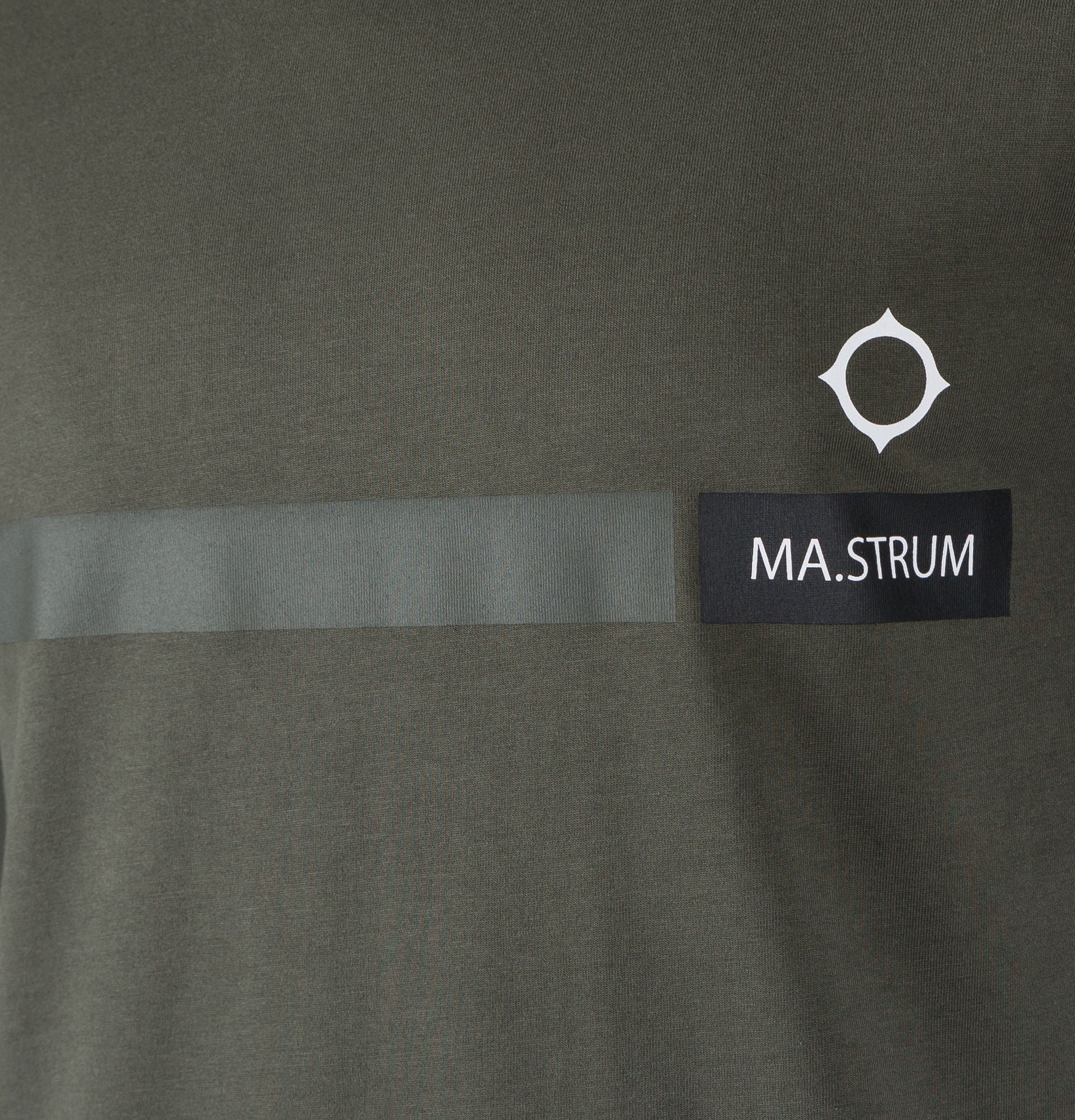 Ma.Strum Ymer S/S Graphic T-Shirt Dark Olive Green - Image 3