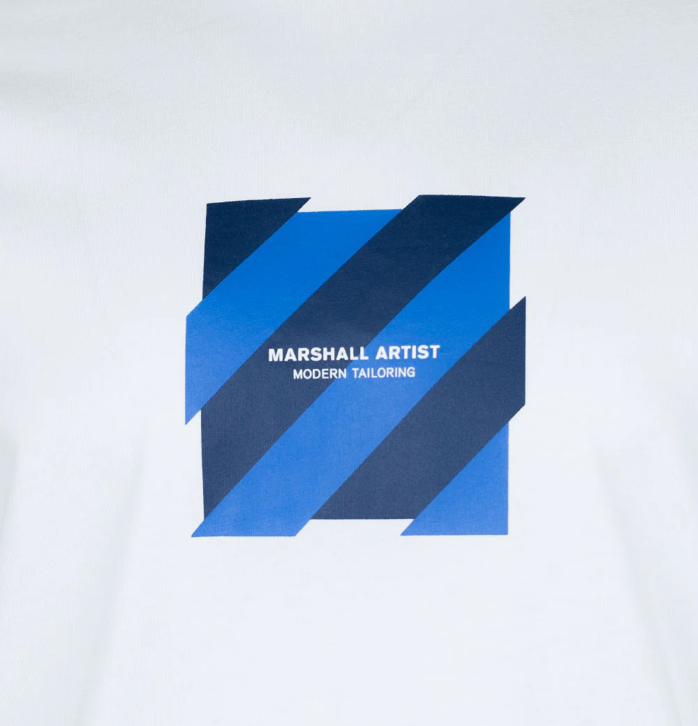 Marshall Artist Chevron T-Shirt White - Image 3