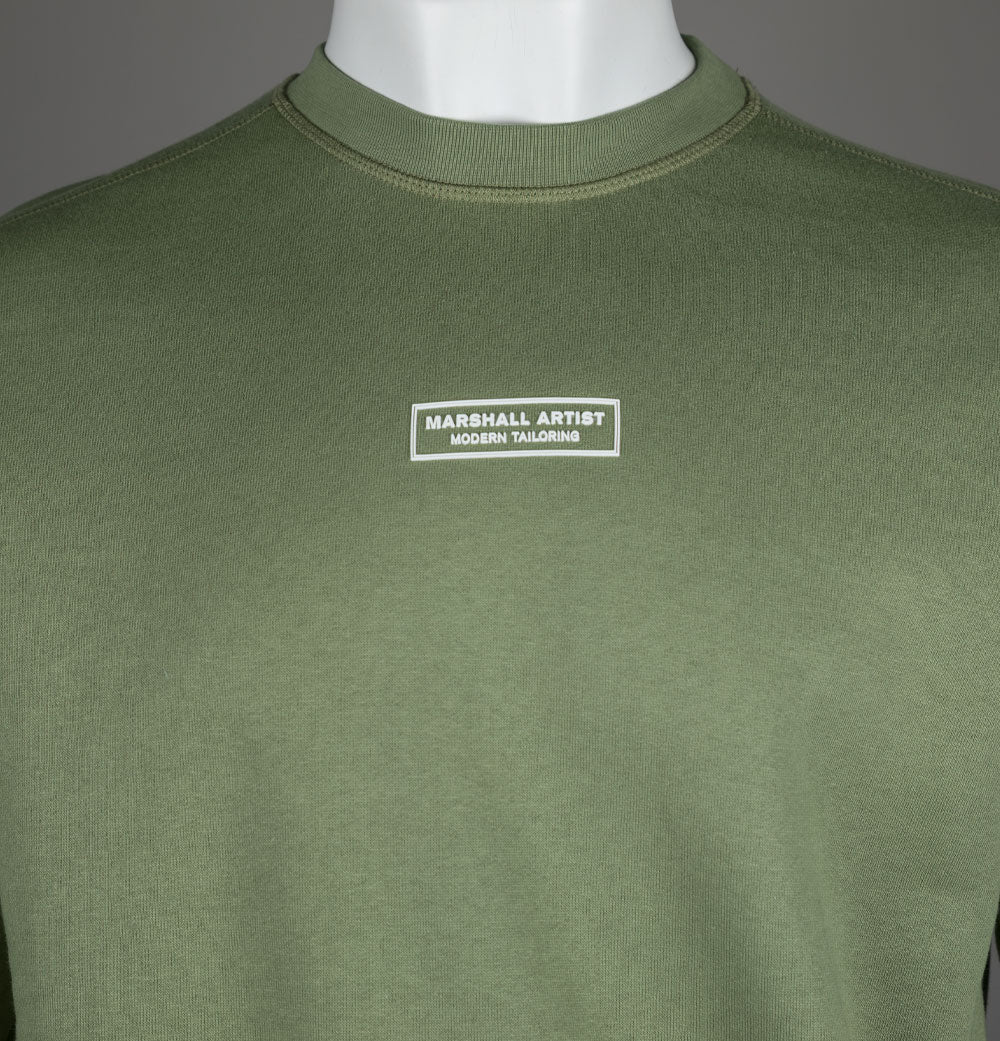 Marshall Artist Siren Box Logo Fleece Back Sweatshirt Clay - Image 3