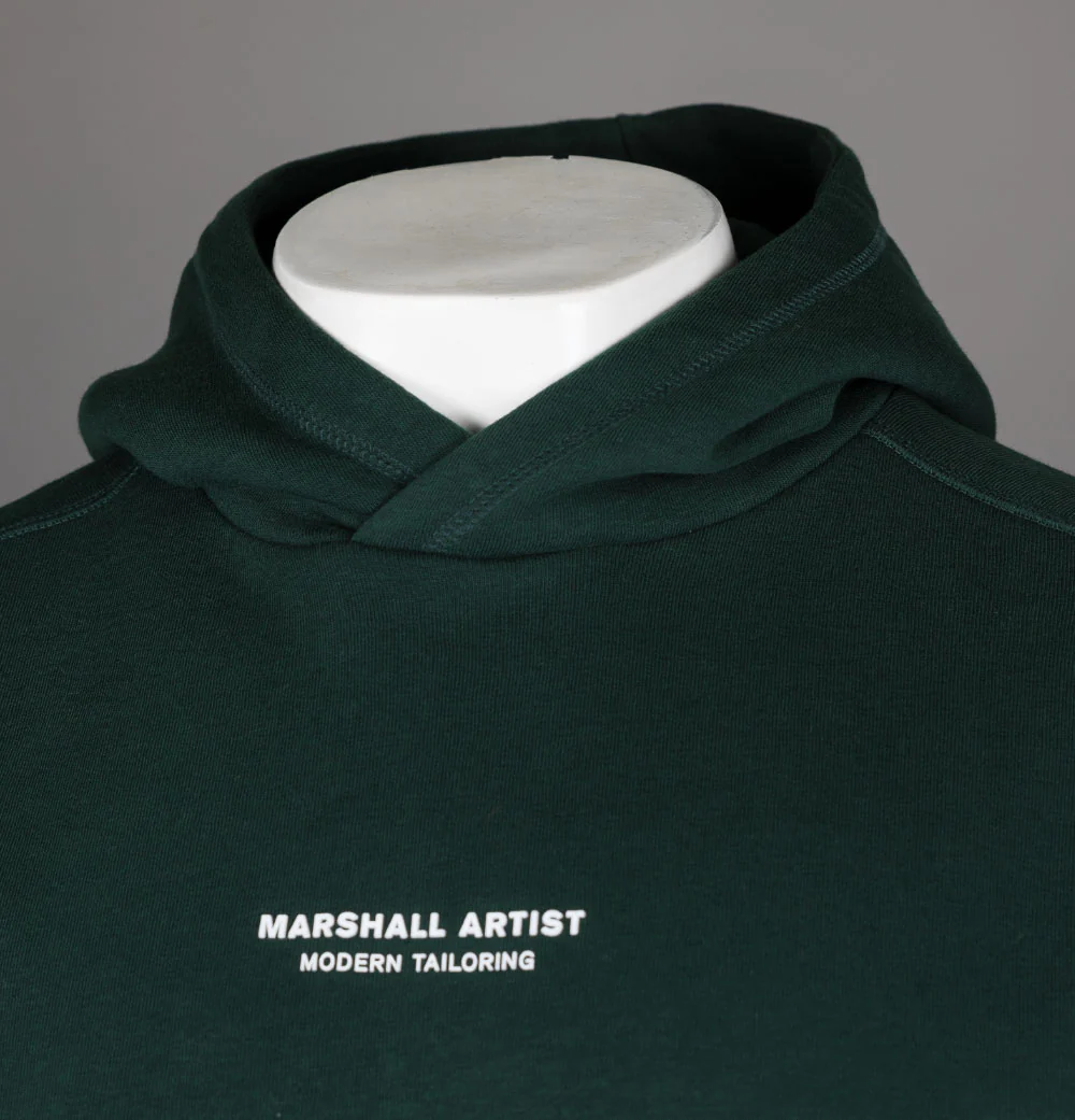 Marshall Artist Siren Hoodie Forest Green - Image 4
