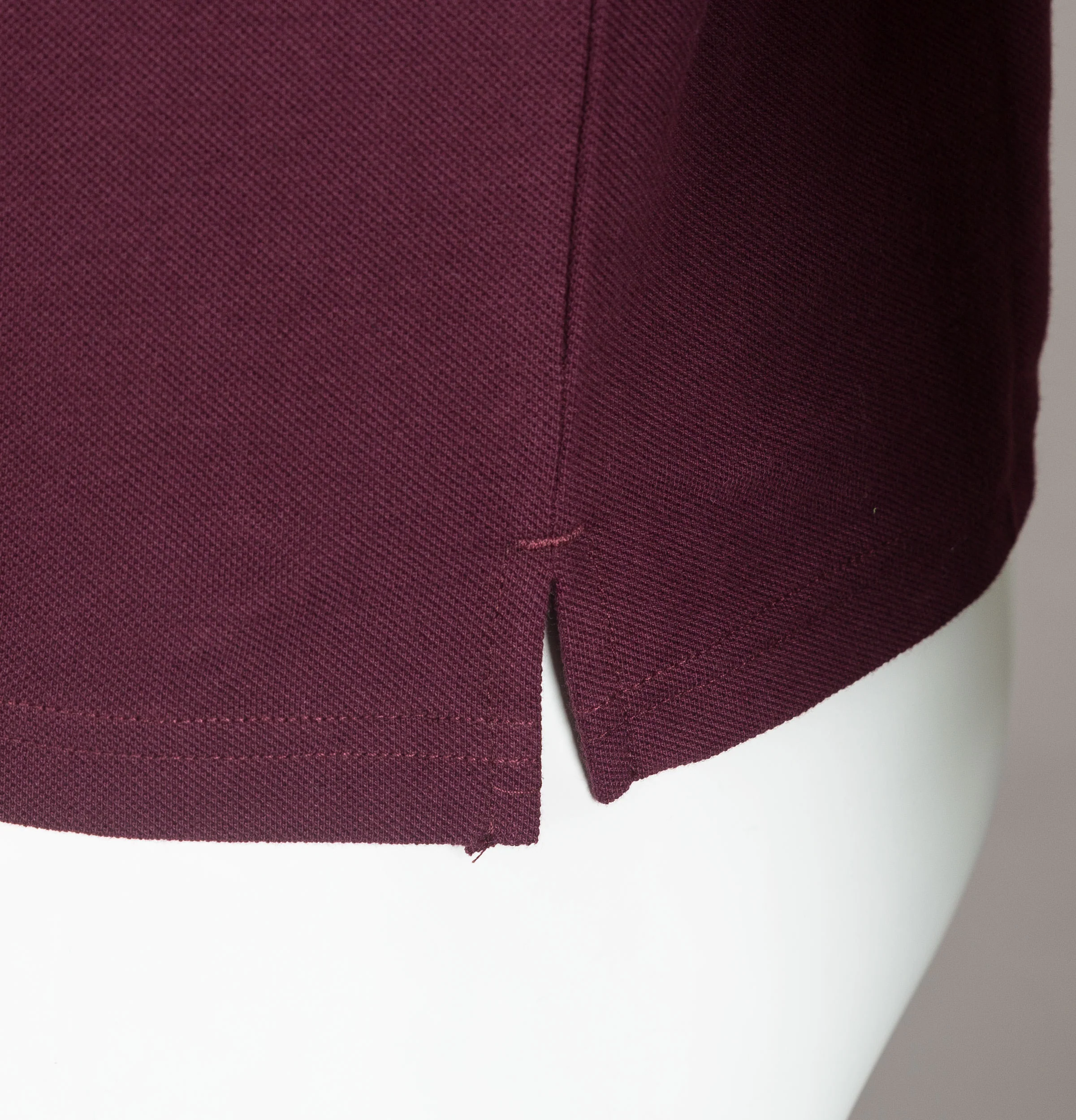 Marshall Artist Siren L/S Polo Shirt Burgundy - Image 5