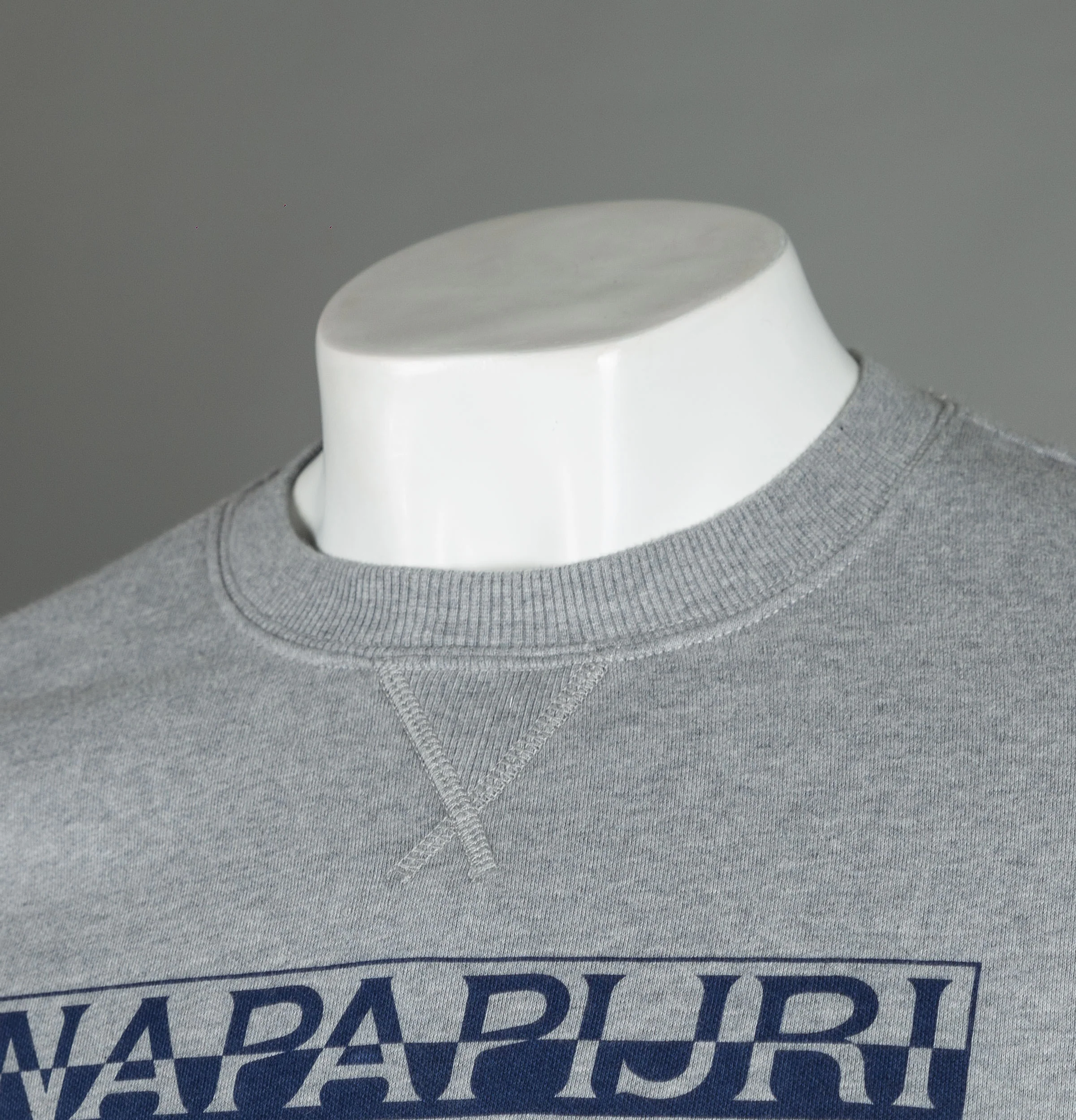 Napapijri Berthow Crew Neck Sweatshirt Medium Grey - Image 3