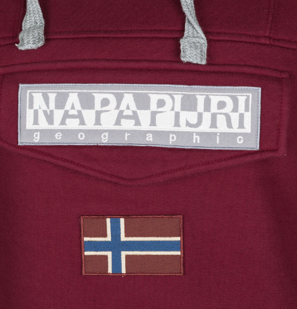 Napapijri Burgee Hoodie Bordeaux - Image 4
