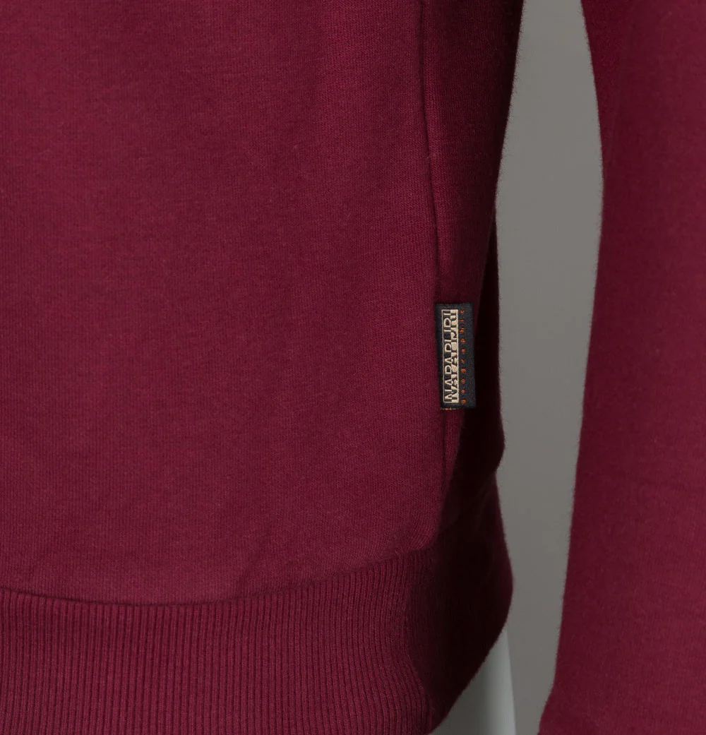 Napapijri Burgee Hoodie Bordeaux - Image 5