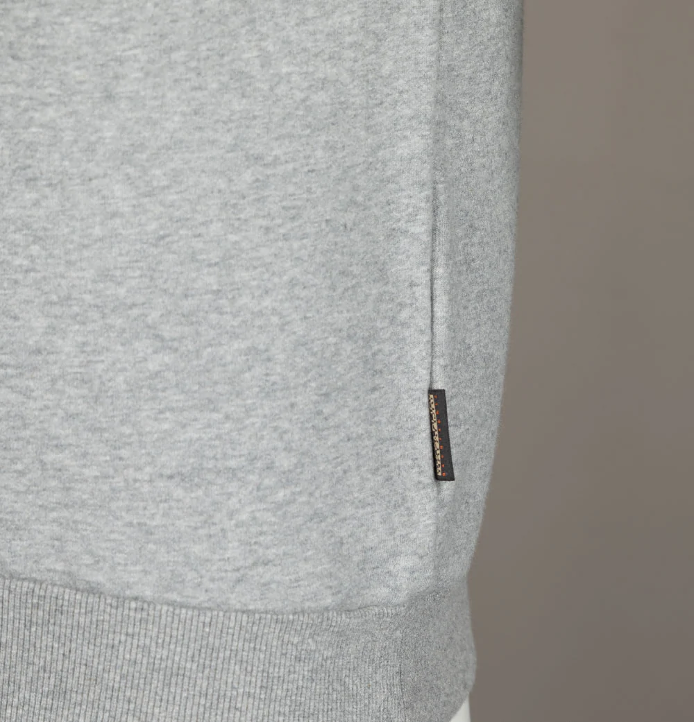 Napapijri Burgee Hoodie Medium Grey - Image 4