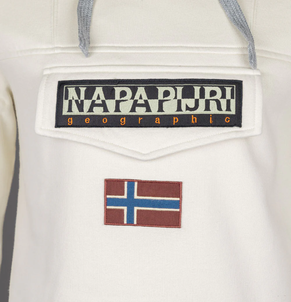 Napapijri Burgee Winter Hoodie Whitecap - Image 3