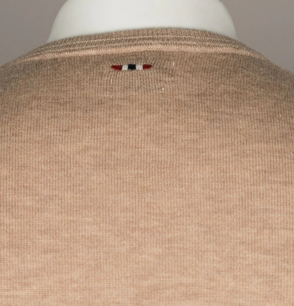 Napapijri Damavand Merino Wool Sweat Beige - Image 6
