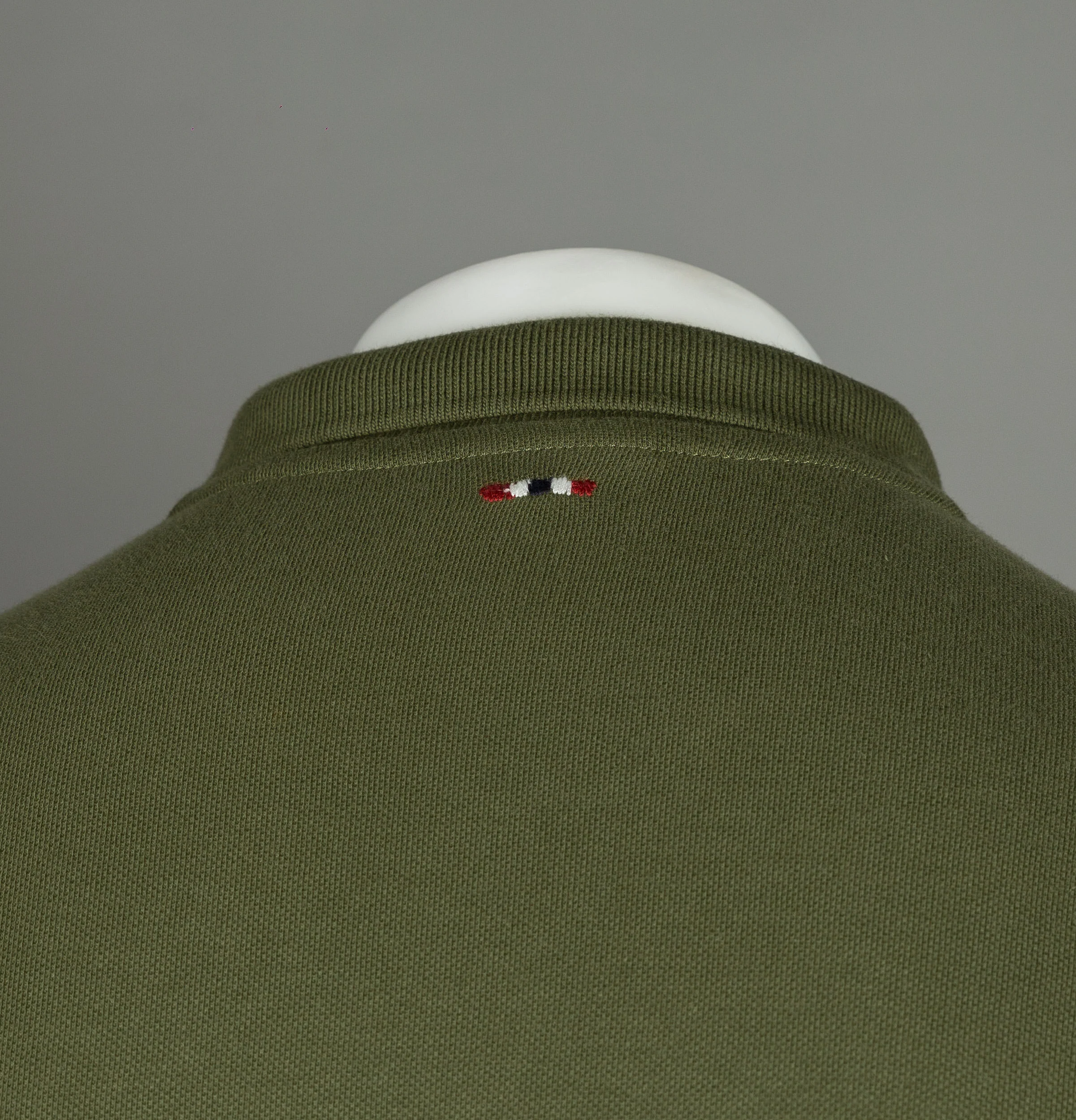 Napapijri Erthow Long Sleeve Polo Shirt Green Musk - Image 6