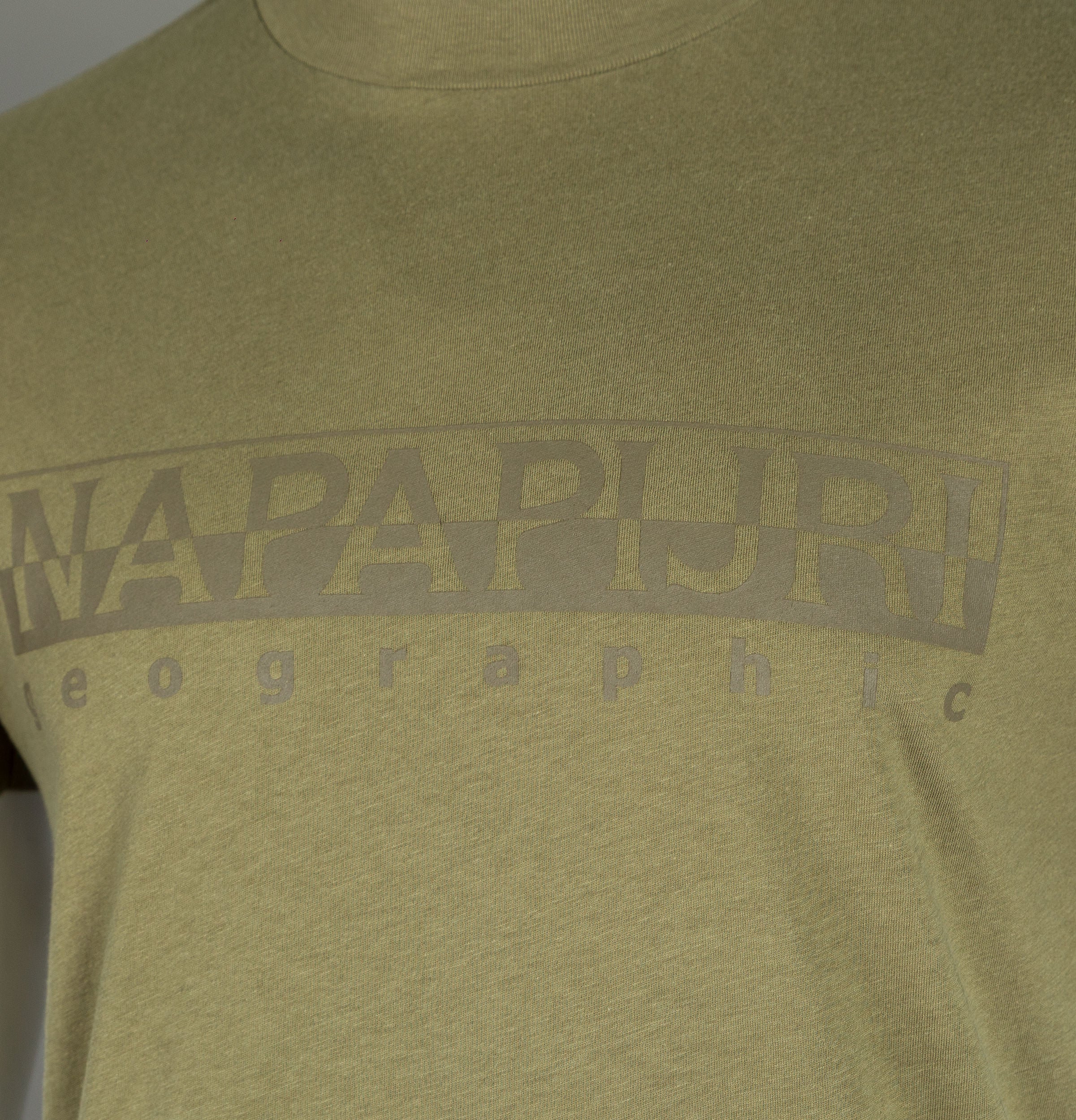Napapijri Sevora Short Sleeve T-Shirt Olive Green - Image 3