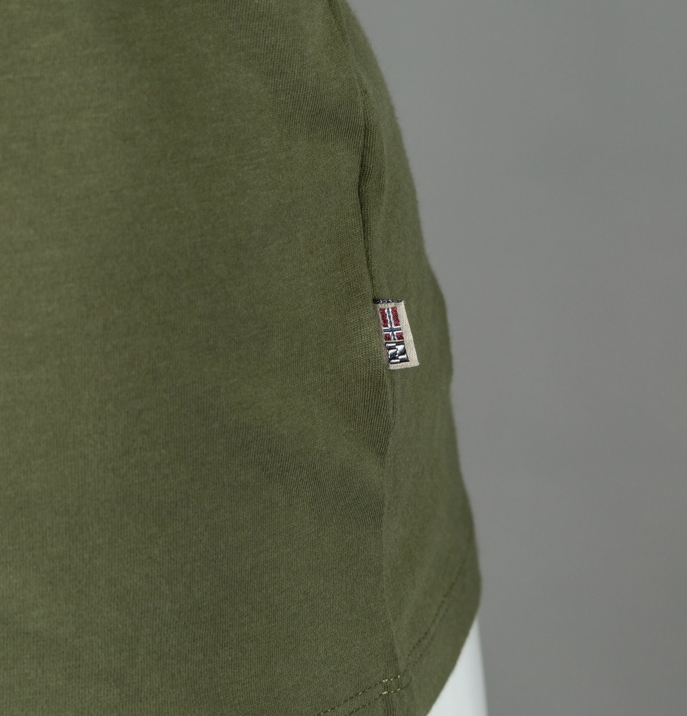 Napapijri Solin Long Sleeve T-Shirt Green Musk - Image 4