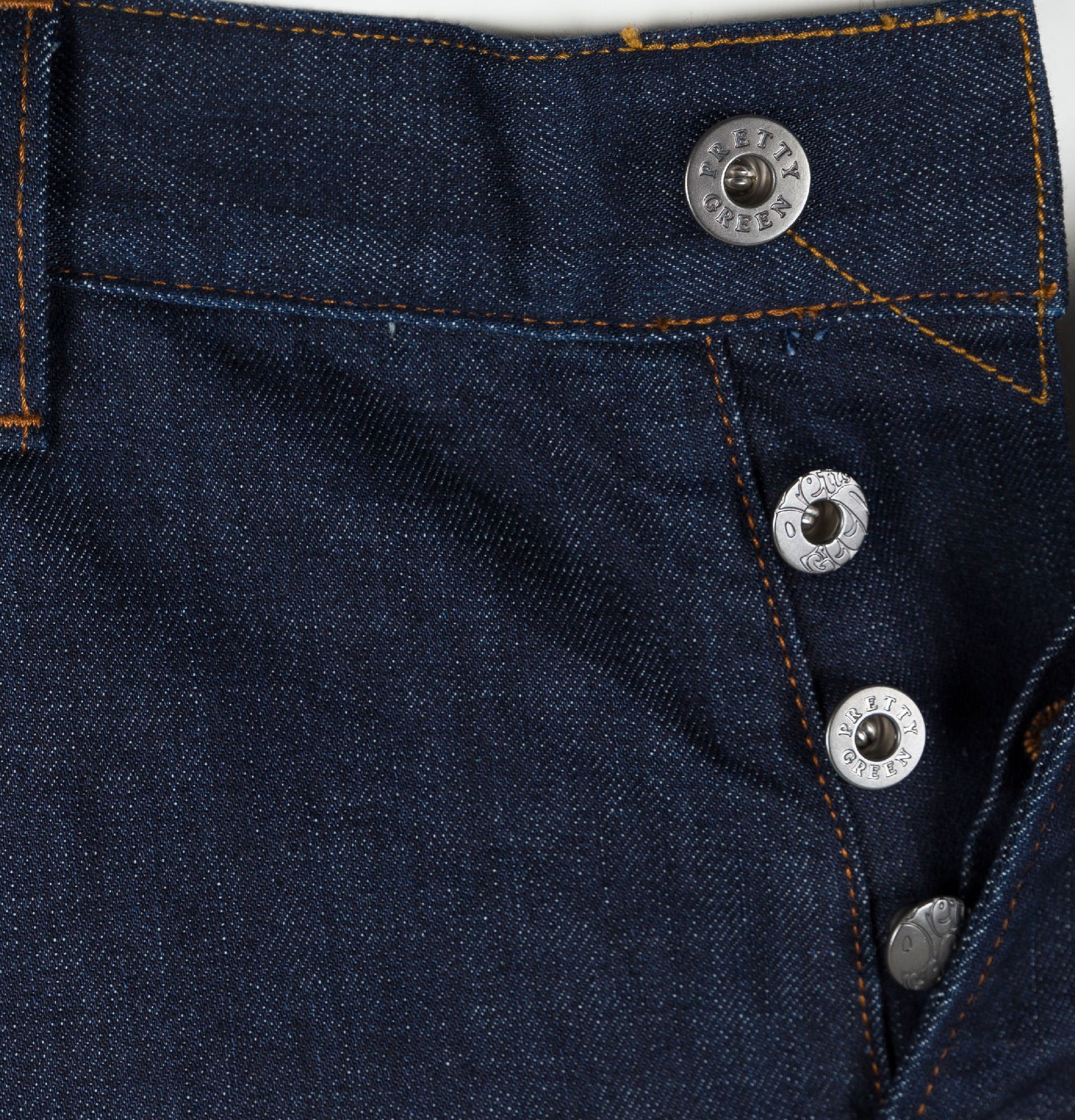 Pretty Green Castlefield Skinny Fit Jeans Blue Rinse - Image 4