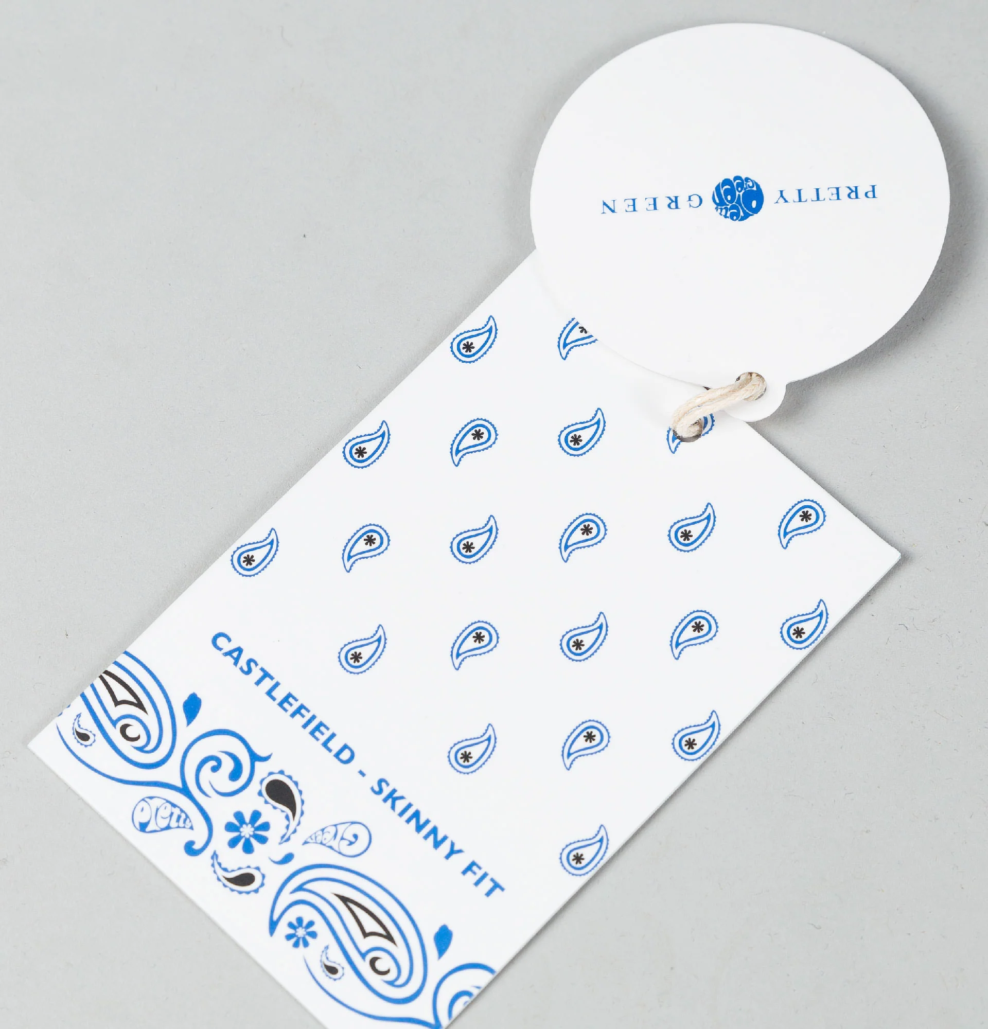 Pretty Green Castlefield Skinny Fit Jeans Blue Rinse - Image 6