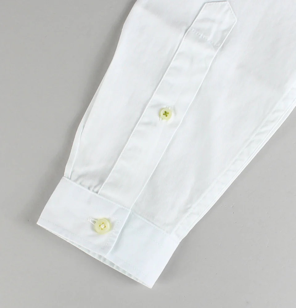 Pretty Green Ellis Collarless Shirt White - Image 7