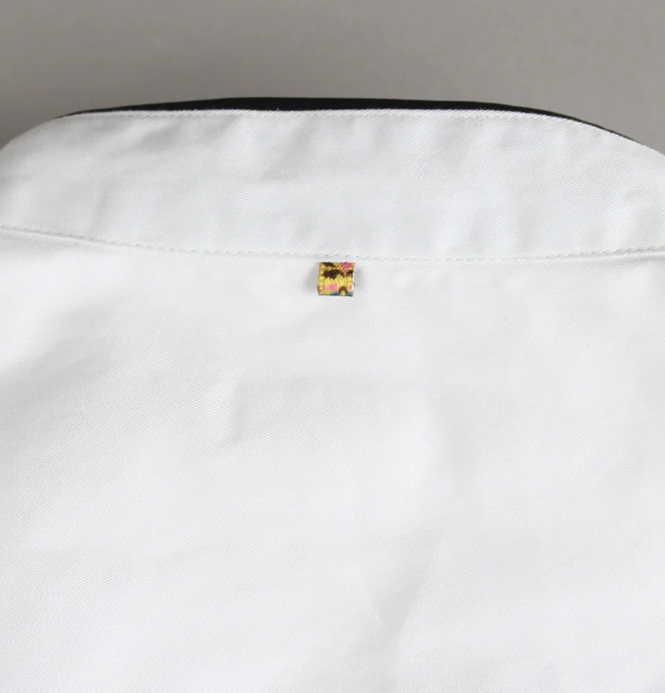 Pretty Green Ellis Collarless Shirt White - Image 8