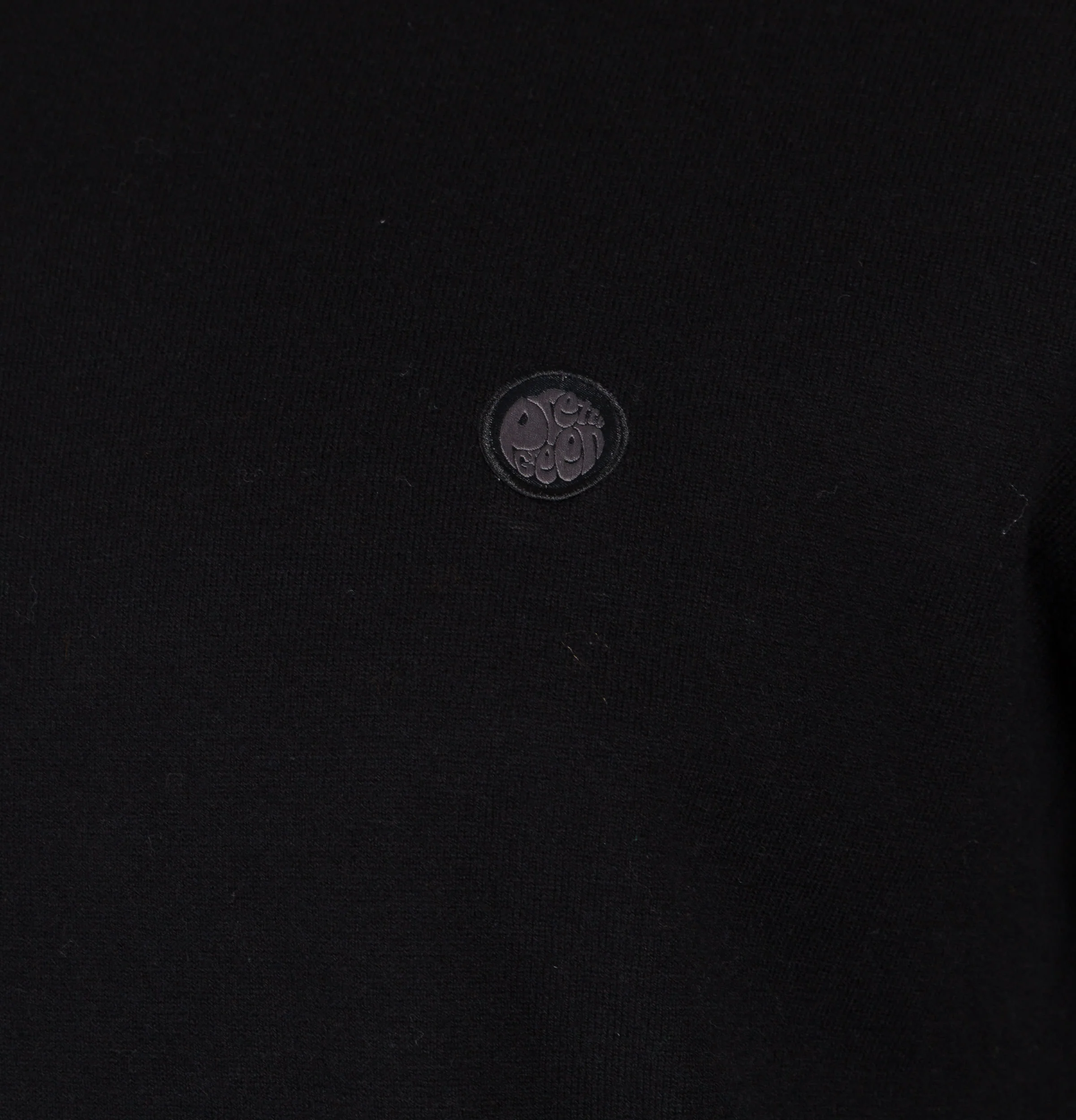 Pretty Green Hinchcliffe Crew Neck Knit Jumper Black - Image 3