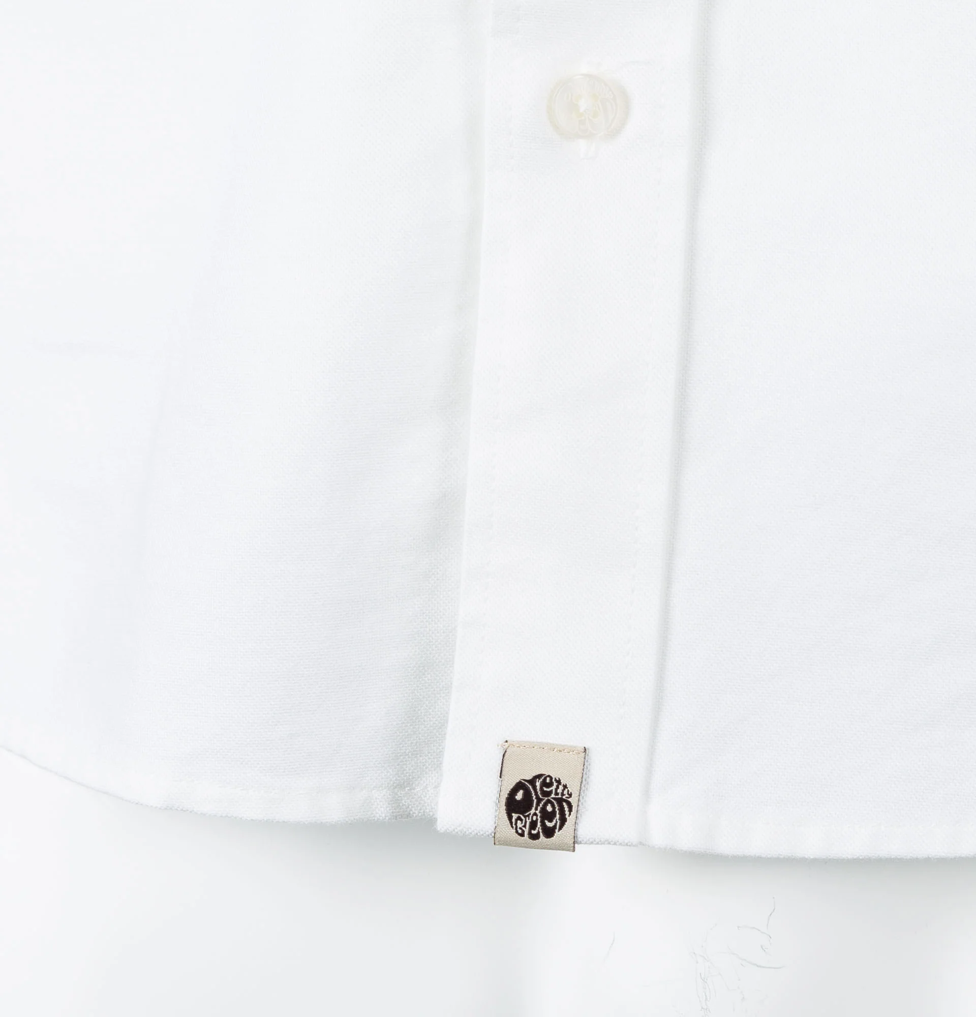 Pretty Green Sterling L/S Oxford Shirt White - Image 5